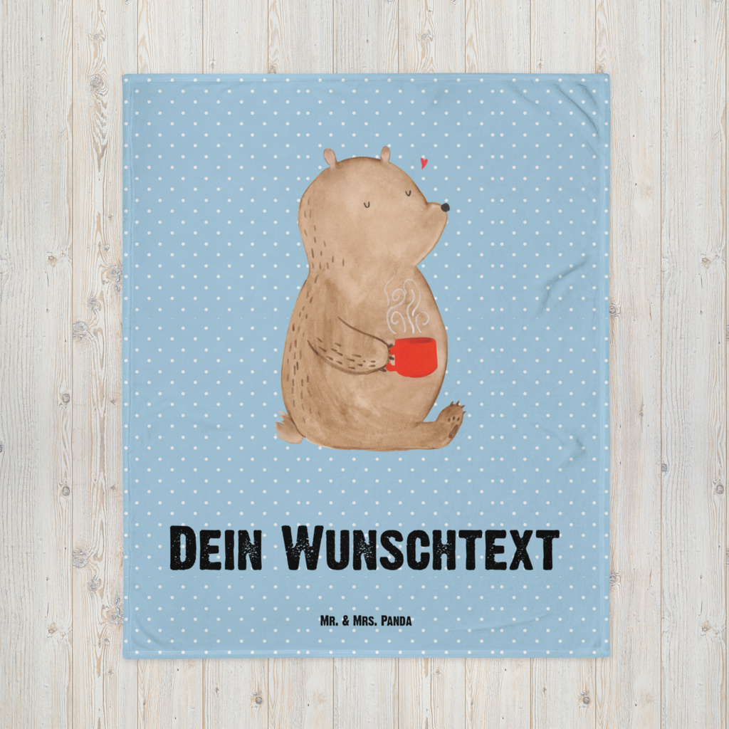 Babydecke mit Namen Bär Kaffee Babdyecke personalisiert, Babydecke mit Namen, Babydecke bedrucken, Babygeschenk personalisiet, Babygeschenk mit Namen, Krabbeldecke mit Namen, Krabbeldecke personalisiert, Bär, Teddy, Teddybär, Kaffee, Coffee, Bären, guten Morgen, Morgenroutine, Welt erobern, Welt retten, Motivation