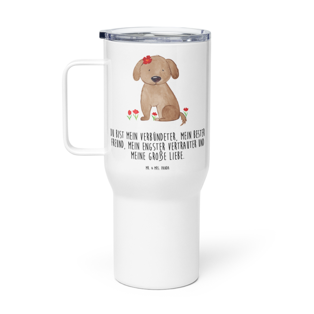 XXL Thermobecher Hund Dame Thermobecher, XL Thermobecher, Reisebecher, XL Reisetasse, Großer Thermobecher, Autobecher, Jumbo Becher, Hund, Hundemotiv, Haustier, Hunderasse, Tierliebhaber, Hundebesitzer, Sprüche, Hunde, Hundeliebe, Hundeglück, Liebe, Frauchen