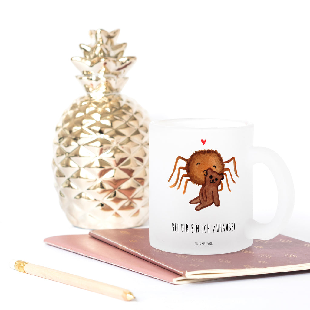 Teetasse Spinne Agathe Teddy Teetasse, Teeglas, Teebecher, Tasse mit Henkel, Tasse, Glas Teetasse, Teetasse aus Glas, Spinne Agathe, Spinne, Agathe, Videos, Merchandise, Freundschaft, Liebesgeschenk, Verliebt, Liebesbeweis, Teddy, Treue, Miteinander, Dankeschön