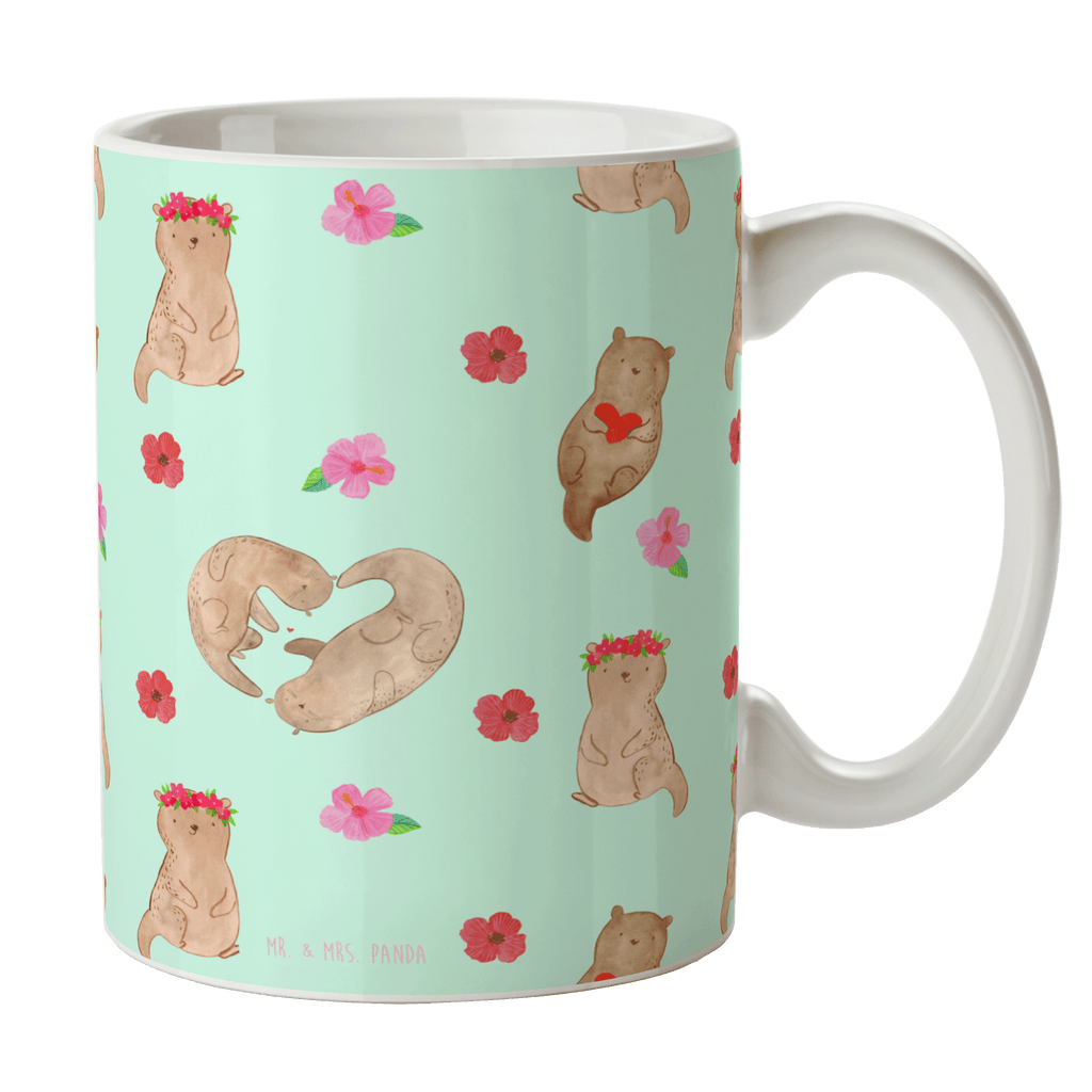 Tasse Otter Herz Muster Tasse, Kaffeetasse, Teetasse, Becher, Kaffeebecher, Teebecher, Keramiktasse, Porzellantasse, Büro Tasse, Geschenk Tasse, Tasse Sprüche, Tasse Motive, Kaffeetassen, Tasse bedrucken, Designer Tasse, Cappuccino Tassen, Schöne Teetassen, Otter, Fischotter, Seeotter, Liebe, Herz, Liebesbeweis, Liebesgeschenk, Bessere Hälfte, Love you, Jahrestag, Hochzeitstag, Verlobung, gemeinsames Leben