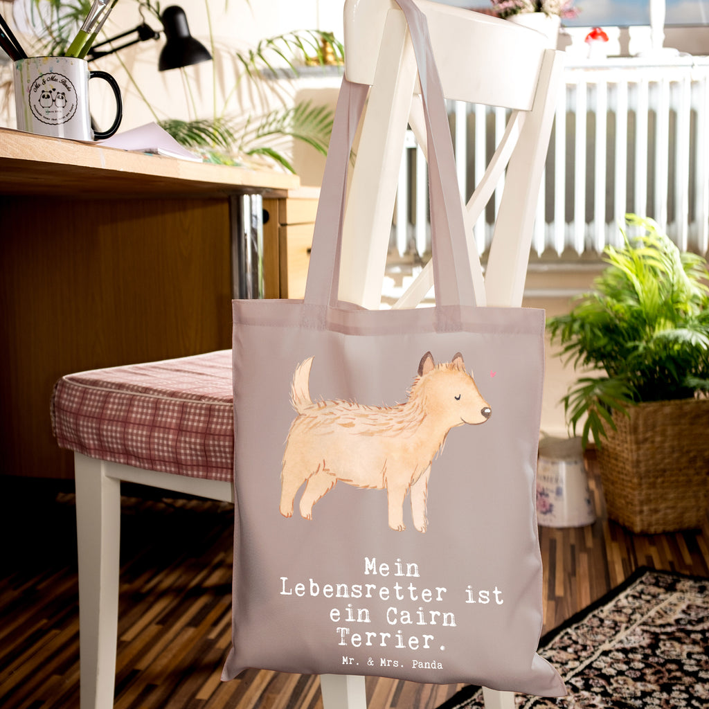 Tragetasche Cairn Terrier Lebensretter Beuteltasche, Beutel, Einkaufstasche, Jutebeutel, Stoffbeutel, Hund, Hunderasse, Rassehund, Hundebesitzer, Geschenk, Tierfreund, Schenken, Welpe, Cairn Terrier