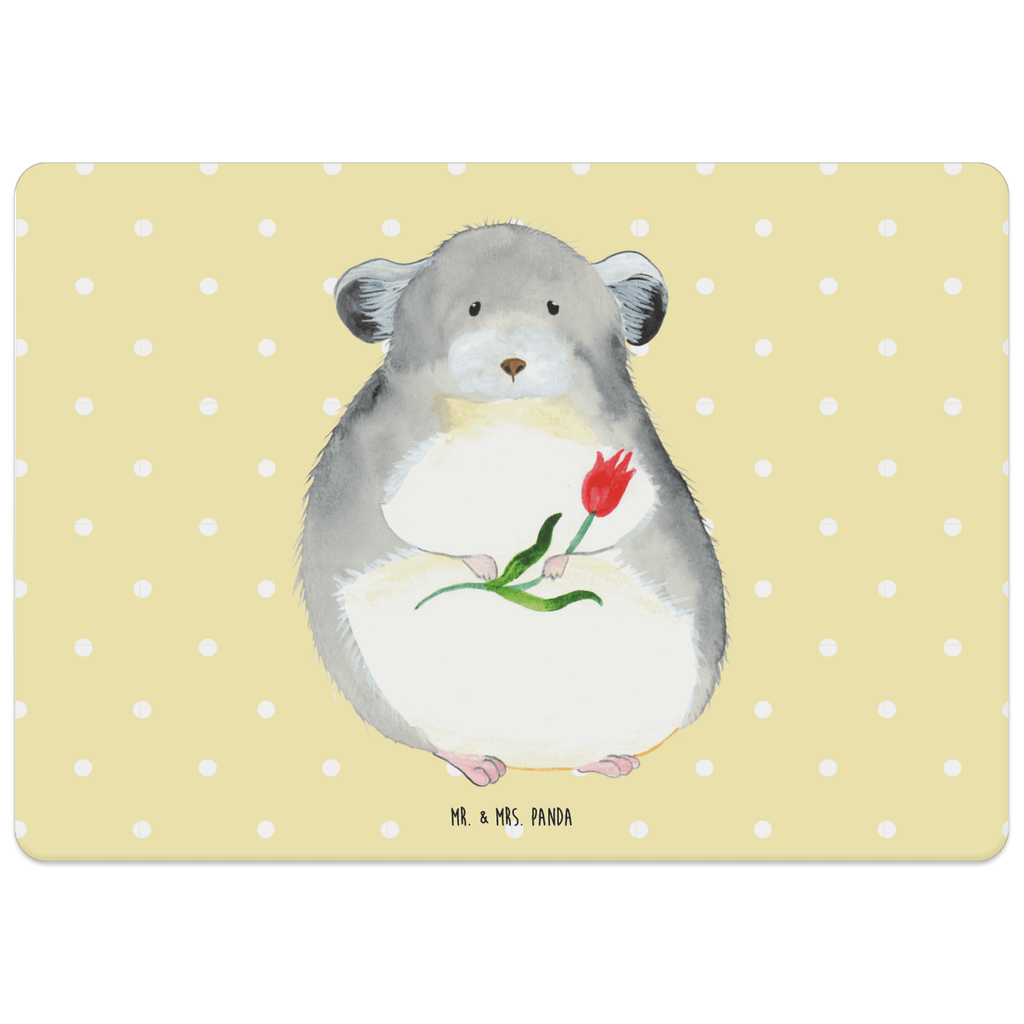 Tischset Chinchilla mit Blume Tischset, Tischuntersetzer, Platzset, Tischsets abwaschbar, Tischunterlage, Tiermotive, Gute Laune, lustige Sprüche, Tiere, Chinchilla, Chinchillas, Liebeskummer, Kummer, Depressionen, traurig sein, Chaos, Glücklichsein, Büro, Büroalltag