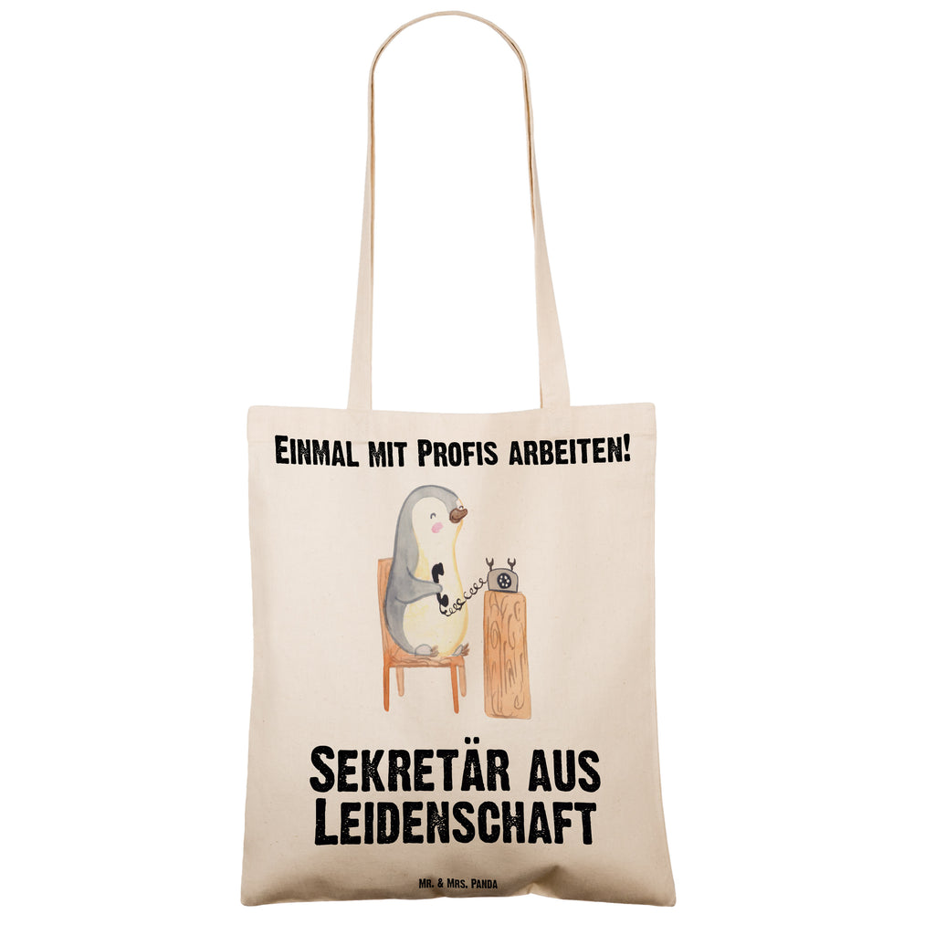 Tragetasche Sekretär aus Leidenschaft Beuteltasche, Beutel, Einkaufstasche, Jutebeutel, Stoffbeutel, Tasche, Shopper, Umhängetasche, Strandtasche, Schultertasche, Stofftasche, Tragetasche, Badetasche, Jutetasche, Einkaufstüte, Laptoptasche, Beruf, Ausbildung, Jubiläum, Abschied, Rente, Kollege, Kollegin, Geschenk, Schenken, Arbeitskollege, Mitarbeiter, Firma, Danke, Dankeschön