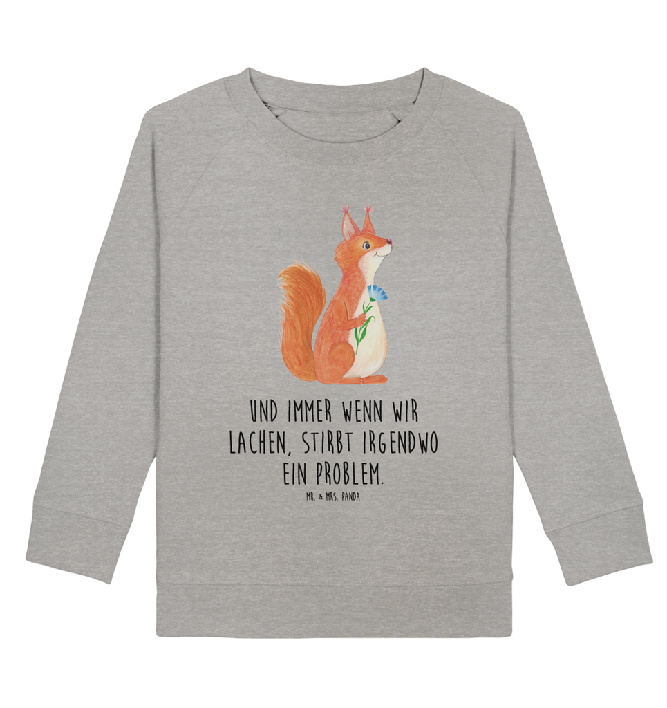 Organic Kinder Pullover Eichhörnchen Blume Kinder Pullover, Kinder Sweatshirt, Jungen, Mädchen, Tiermotive, Gute Laune, lustige Sprüche, Tiere, Eichhörnchen, Eichhorn, Spruch positiv, Lachen, Spaß, Motivation Sprüche, Motivation Bilder, glücklich Spruch, Spruch Deko