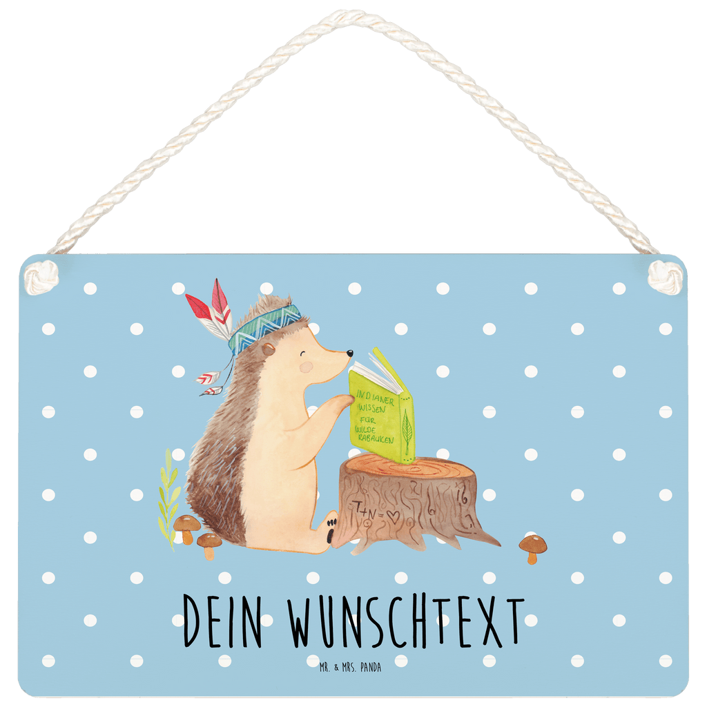 Personalisiertes Deko Schild Igel Federschmuck Dekoschild, Deko Schild, Schild, Tür Schild, Türschild, Holzschild, Wandschild, Wanddeko, Waldtiere, Tiere, Igel, Indianer, Abenteuer, Lagerfeuer, Camping