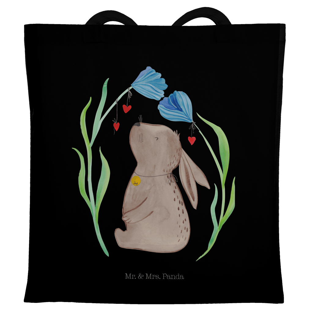 Tragetasche Hase Blume Beuteltasche, Beutel, Einkaufstasche, Jutebeutel, Stoffbeutel, Tasche, Shopper, Umhängetasche, Strandtasche, Schultertasche, Stofftasche, Tragetasche, Badetasche, Jutetasche, Einkaufstüte, Laptoptasche, Ostern, Osterhase, Ostergeschenke, Osternest, Osterdeko, Geschenke zu Ostern, Ostern Geschenk, Ostergeschenke Kinder, Ostern Kinder, Hase, Kaninchen, Kind, Taufe, Taufgeschenk, Geburt, Schwangerschaft, erstes Kind, Kindergeburtstag, Geburtstag, Hoffnung, Träume