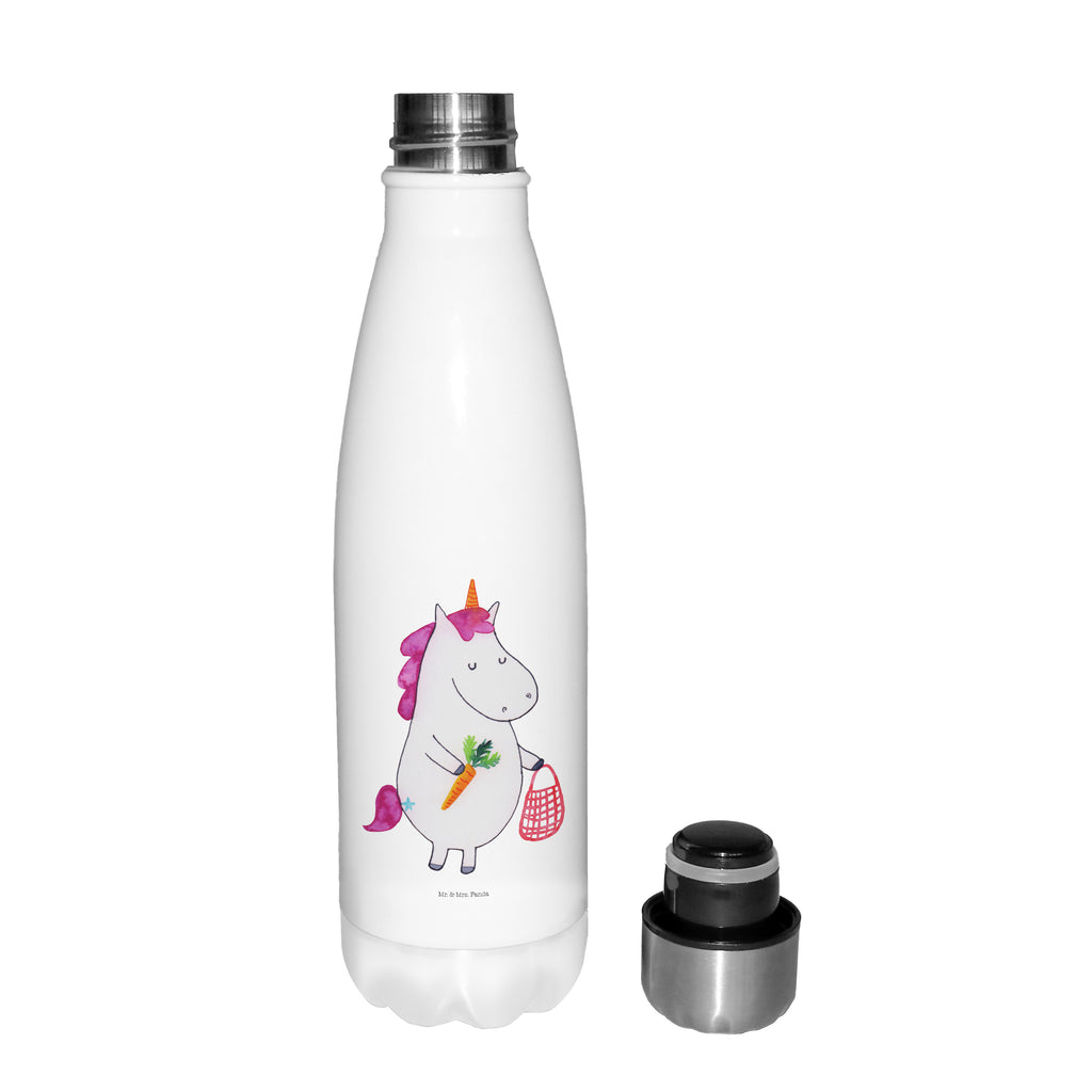 Thermosflasche Einhorn Gemüse Isolierflasche, Thermoflasche, Trinkflasche, Thermos, Edelstahl, Einhorn, Einhörner, Einhorn Deko, Pegasus, Unicorn, Biomarkt, Bio, Gemüse, Wochenmarkt