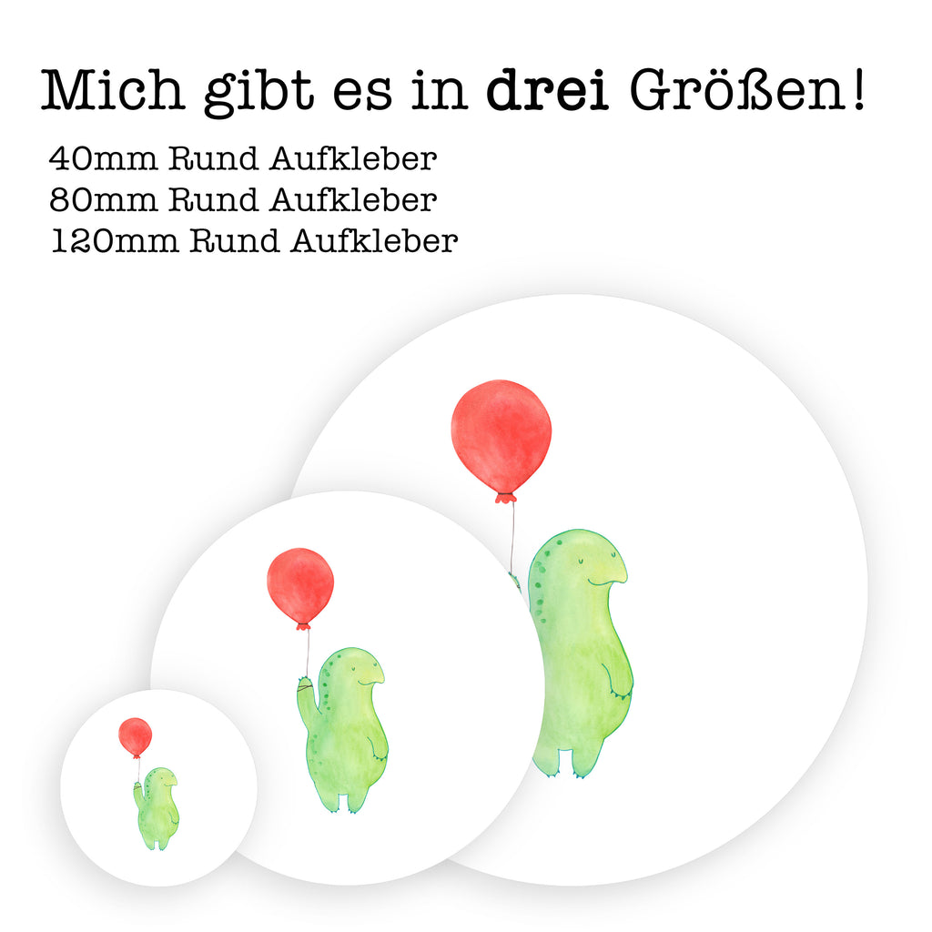 Rund Aufkleber Schildkröte Luftballon Sticker, Aufkleber, Etikett, Schildkröte, Schildkröten, Mutausbruch, Motivation, Motivationsspruch