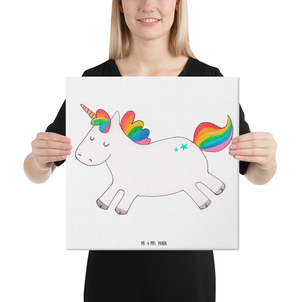 Leinwand Bild Einhorn Happy Leinwand, Bild, Kunstdruck, Wanddeko, Dekoration, Einhorn, Einhörner, Einhorn Deko, Pegasus, Unicorn, glücklich, fröhlich, Spaß, Freude, Lebensfreude, witzig, spannend, Lächeln, Lachen