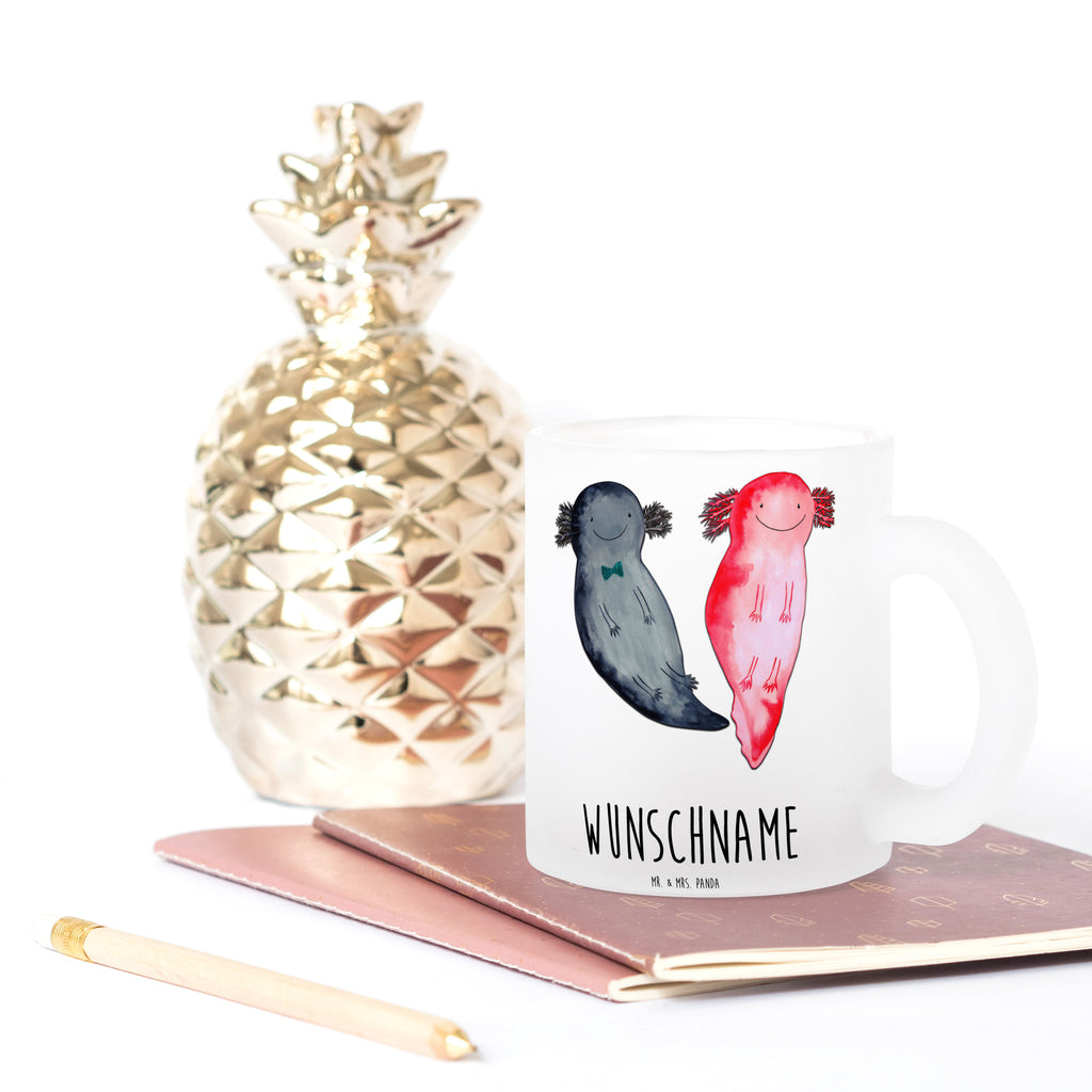 Personalisierte Teetasse Axolotl Axel+Lotte Personalisierte Teetasse, Personalisiertes Teeglas, Personalisierter Teebecher, Personalisierte Glas Teetasse, Personalisierte Teetasse aus Glas, Teetasse mit Namen, Teeglas mit Namen, Teebecher mit Namen, Glas Teetasse mit Namen, Teetasse aus Glas mit Namen, Teetasse Wunschname, Teetasse selbst gestalten., Axolotl, Molch, Axolot, Schwanzlurch, Lurch, Lurche, Liebe, große Liebe, Liebesbeweis, Freund, Verlobter, Ehemann, Jahrestag, Valentinstag