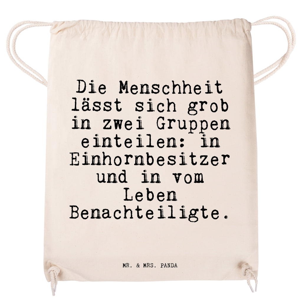 Sportbeutel Die Menschheit lässt sich... Sportbeutel, Turnbeutel, Beutel, Sporttasche, Tasche, Stoffbeutel, Sportbeutel Kinder, Gymsack, Beutel Rucksack, Kleine Sporttasche, Sportzubehör, Turnbeutel Baumwolle, Spruch, Sprüche, lustige Sprüche, Weisheiten, Zitate, Spruch Geschenke, Spruch Sprüche Weisheiten Zitate Lustig Weisheit Worte