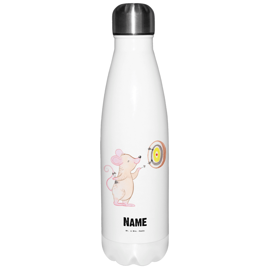 Personalisierte Thermosflasche Maus Dart spielen Tage Personalisierte Isolierflasche, Personalisierte Thermoflasche, Personalisierte Trinkflasche, Trinkflasche Mit Namen, Wunschname, Bedrucken, Namensflasche, Geschenk, Sport, Sportart, Hobby, Schenken, Danke, Dankeschön, Auszeichnung, Gewinn, Sportler, Dart spielen, Darten, Darts, Dart Turnier