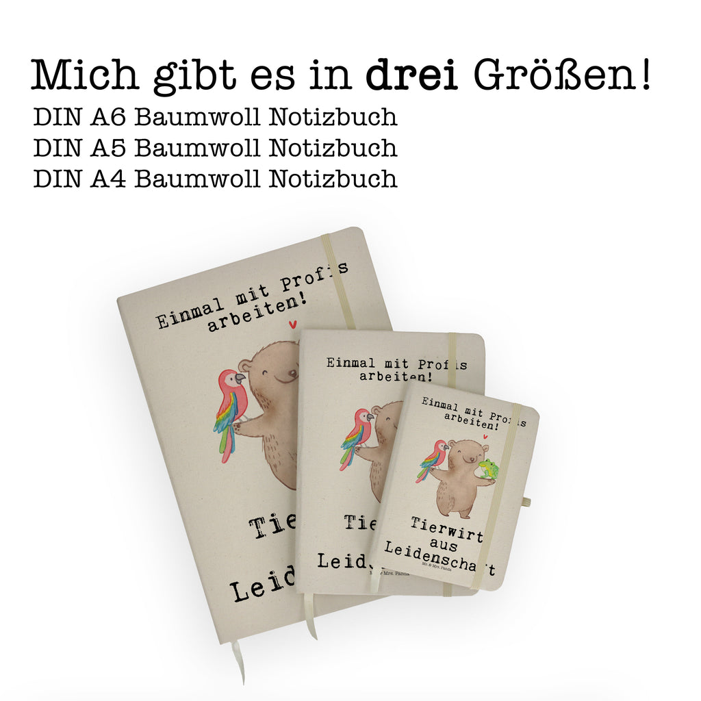 Baumwoll Notizbuch Tierwirt aus Leidenschaft Notizen, Eintragebuch, Tagebuch, Notizblock, Adressbuch, Journal, Kladde, Skizzenbuch, Notizheft, Schreibbuch, Schreibheft, Beruf, Ausbildung, Jubiläum, Abschied, Rente, Kollege, Kollegin, Geschenk, Schenken, Arbeitskollege, Mitarbeiter, Firma, Danke, Dankeschön, Landwirt; Bauer, Tierwirt, Agronom, Farmer, Bauernhof