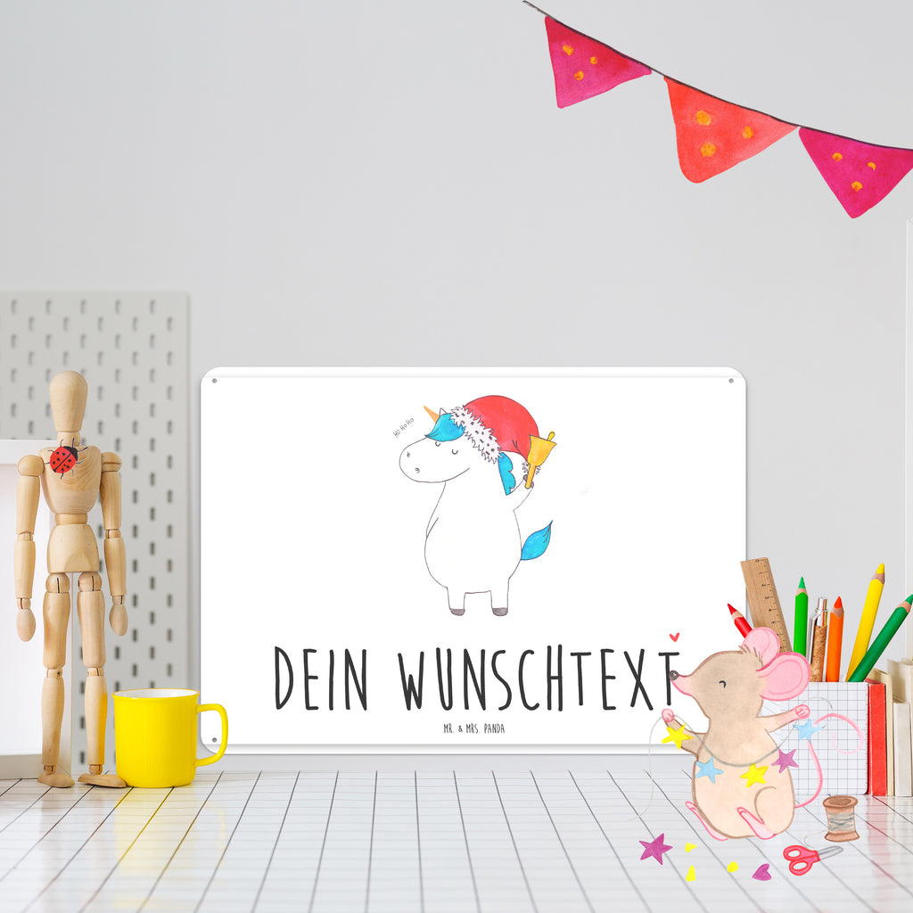 Personalisiertes Blechschild Einhorn Weihnachtsmann Blechschild, Metallschild, Geschenk Schild, Schild, Magnet-Metall-Schild, Deko Schild, Wandschild, Wand-Dekoration, Türschild, Einhorn, Einhörner, Einhorn Deko, Pegasus, Unicorn, Gin, Schokolade, Schoki, Weihnachten, Weihnachtsmann, Nikolaus, Wunschzettel, Wunschliste, Feenstaub