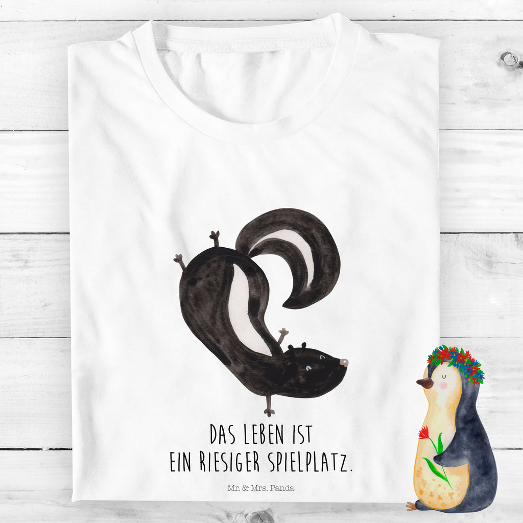 Organic Kinder T-Shirt Stinktier Handstand Kinder T-Shirt, Kinder T-Shirt Mädchen, Kinder T-Shirt Jungen, Stinktier, Skunk, Wildtier, Raubtier, Stinker, Stinki, Spielplatz, verpielt, Kind