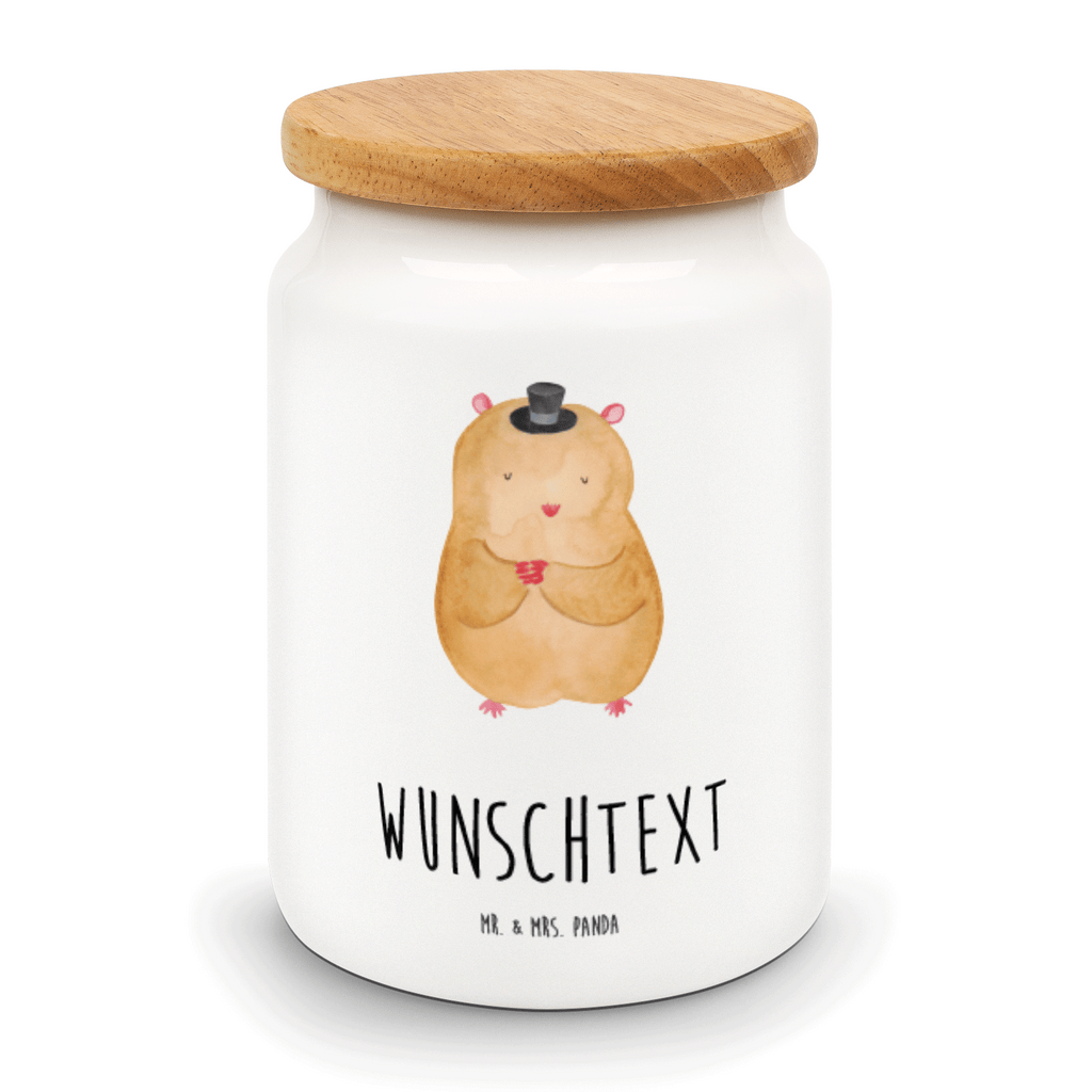 Personalisierte Vorratsdose Hamster mit Hut Personalisierte Vorratsdose, Personalisierte Keksdose, Personalisierte Keramikdose, Personalisierte Leckerlidose, Personalisierte Dose, Personalisierter Vorratsbehälter, Personalisierte Aufbewahrungsdose, Tiermotive, Gute Laune, lustige Sprüche, Tiere, Hamster, Hut, Magier, Zylinder, Zwerghamster, Zauberer