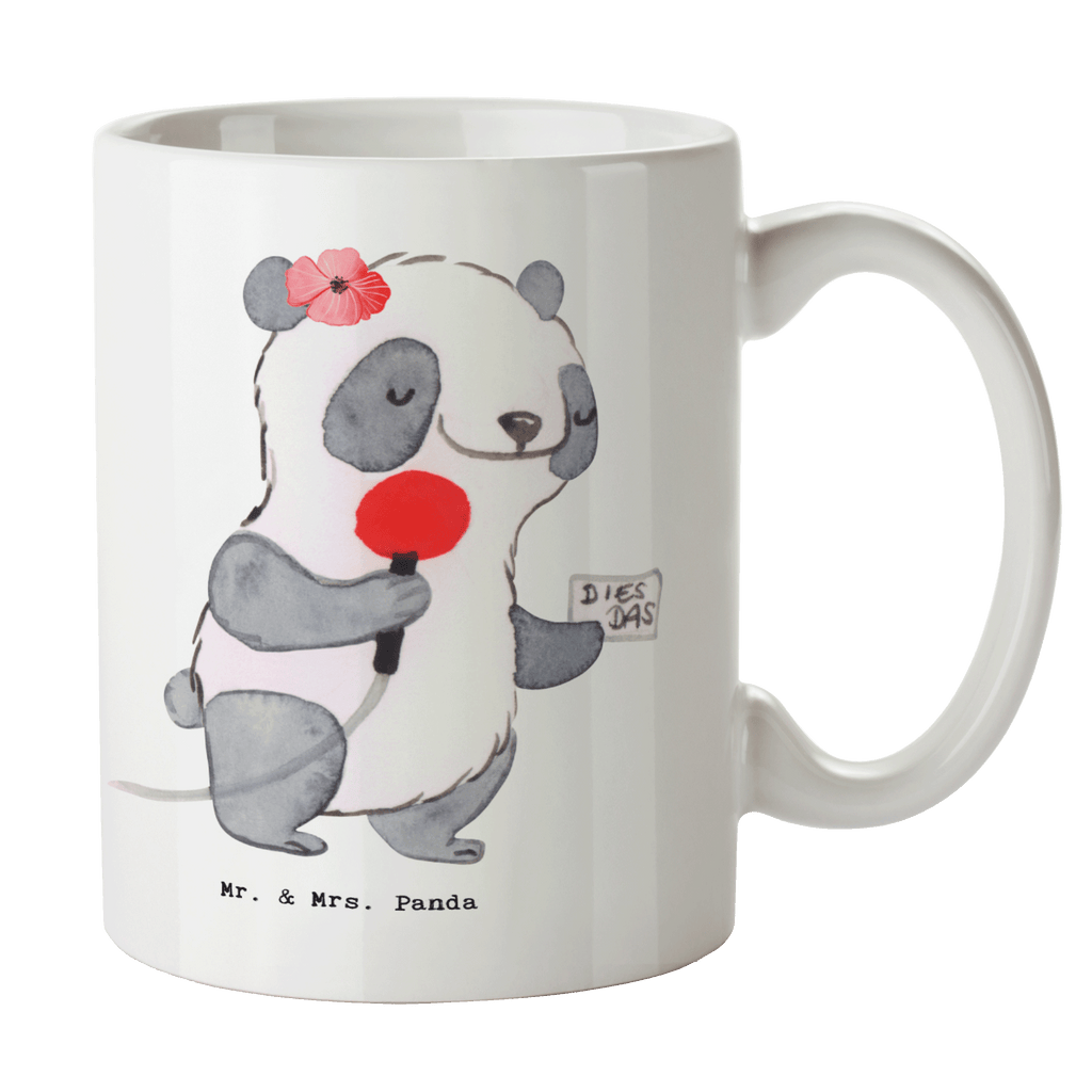 Tasse Reporterin mit Herz Tasse, Kaffeetasse, Teetasse, Becher, Kaffeebecher, Teebecher, Keramiktasse, Porzellantasse, Büro Tasse, Geschenk Tasse, Tasse Sprüche, Tasse Motive, Kaffeetassen, Tasse bedrucken, Designer Tasse, Cappuccino Tassen, Schöne Teetassen, Beruf, Ausbildung, Jubiläum, Abschied, Rente, Kollege, Kollegin, Geschenk, Schenken, Arbeitskollege, Mitarbeiter, Firma, Danke, Dankeschön