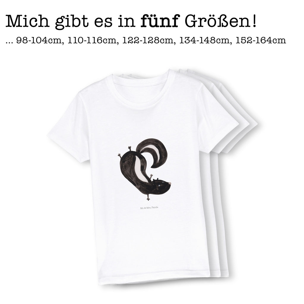 Organic Kinder T-Shirt Stinktier Handstand Kinder T-Shirt, Kinder T-Shirt Mädchen, Kinder T-Shirt Jungen, Stinktier, Skunk, Wildtier, Raubtier, Stinker, Stinki, Spielplatz, verpielt, Kind