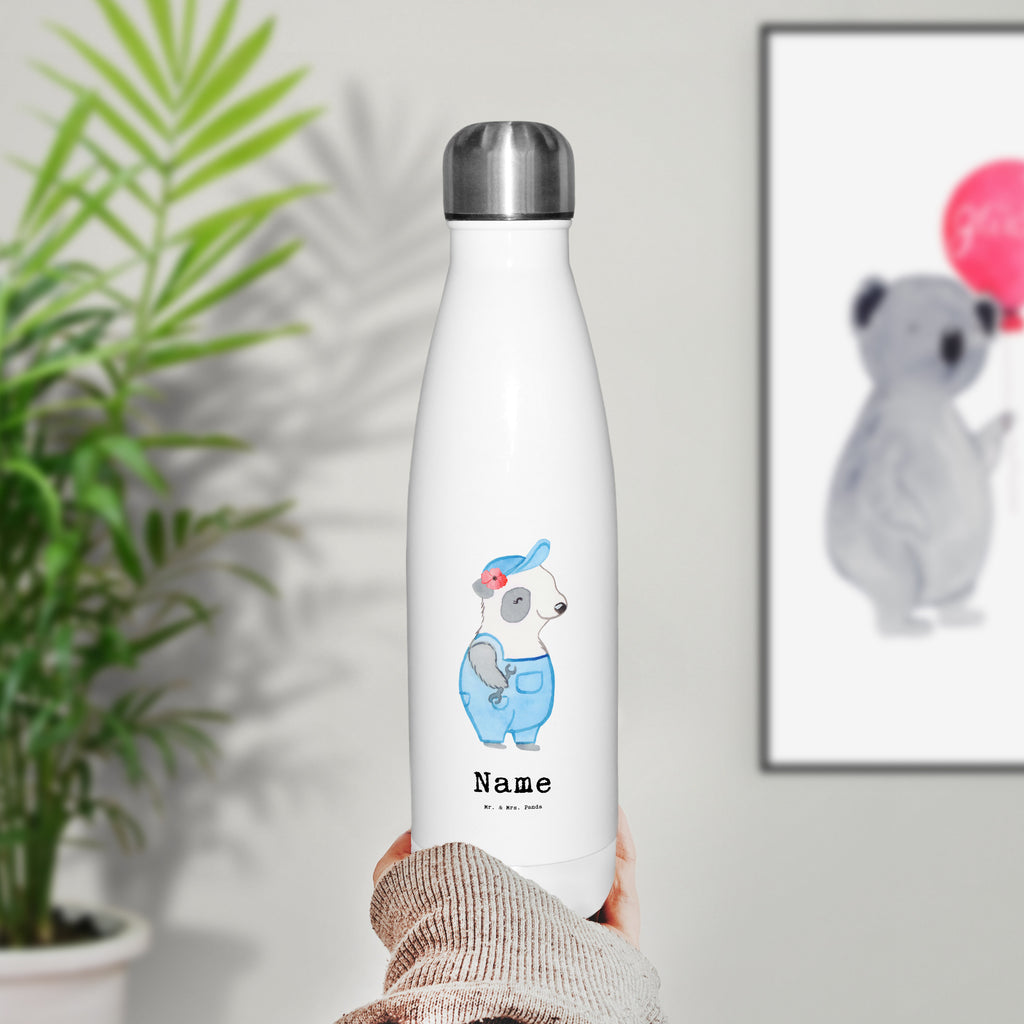 Personalisierte Thermosflasche Klempnerin mit Herz Personalisierte Isolierflasche, Personalisierte Thermoflasche, Personalisierte Trinkflasche, Trinkflasche Mit Namen, Wunschname, Bedrucken, Namensflasche, Beruf, Ausbildung, Jubiläum, Abschied, Rente, Kollege, Kollegin, Geschenk, Schenken, Arbeitskollege, Mitarbeiter, Firma, Danke, Dankeschön, Klempnerin, Handwerkerin, Installateurin, Meisterin, Gesellenprüfung, Fachbetrieb, Bauklempnerin, Sanitärinstallationen