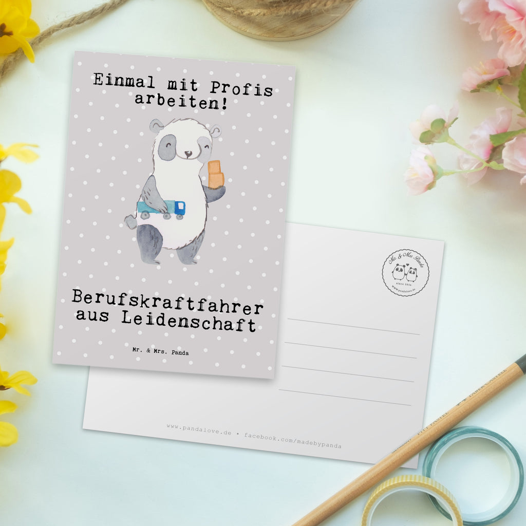 Postkarte Berufskraftfahrer aus Leidenschaft Postkarte, Karte, Geschenkkarte, Grußkarte, Einladung, Ansichtskarte, Geburtstagskarte, Einladungskarte, Dankeskarte, Ansichtskarten, Einladung Geburtstag, Einladungskarten Geburtstag, Beruf, Ausbildung, Jubiläum, Abschied, Rente, Kollege, Kollegin, Geschenk, Schenken, Arbeitskollege, Mitarbeiter, Firma, Danke, Dankeschön