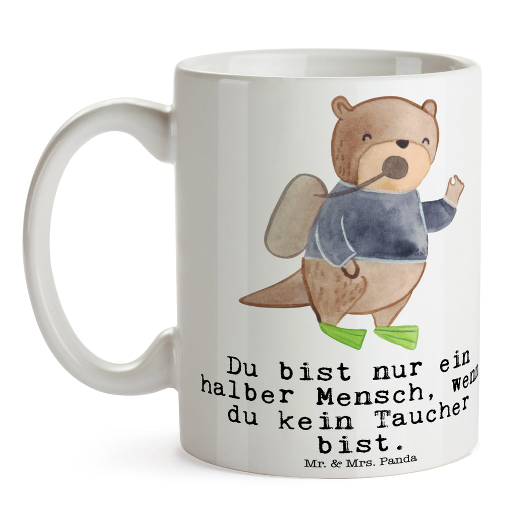 Tasse Taucher mit Herz Tasse, Kaffeetasse, Teetasse, Becher, Kaffeebecher, Teebecher, Keramiktasse, Porzellantasse, Büro Tasse, Geschenk Tasse, Tasse Sprüche, Tasse Motive, Kaffeetassen, Tasse bedrucken, Designer Tasse, Cappuccino Tassen, Schöne Teetassen, Beruf, Ausbildung, Jubiläum, Abschied, Rente, Kollege, Kollegin, Geschenk, Schenken, Arbeitskollege, Mitarbeiter, Firma, Danke, Dankeschön