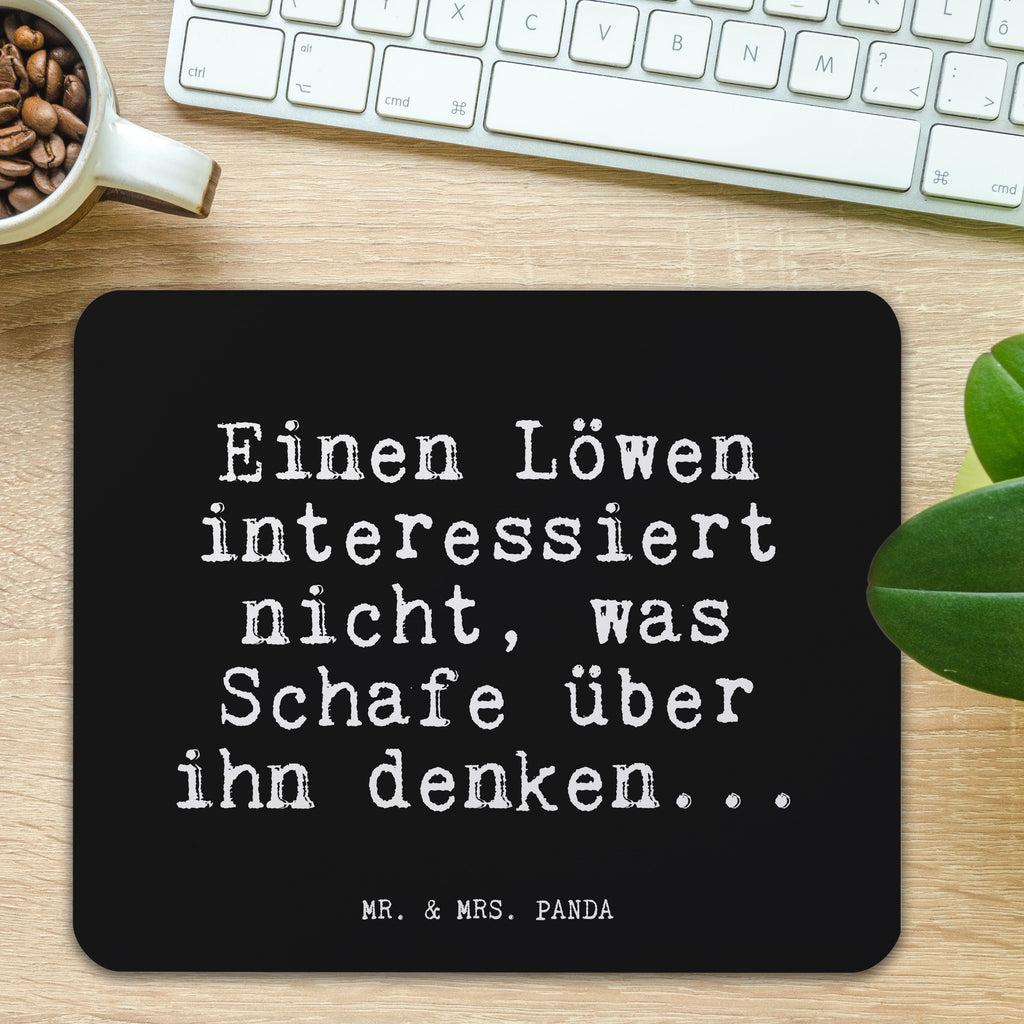 Mauspad Fun Talk Einen Löwen interessiert nicht, was Schafe über ihn denken... Mousepad, Computer zubehör, Büroausstattung, PC Zubehör, Arbeitszimmer, Mauspad, Einzigartiges Mauspad, Designer Mauspad, Mausunterlage, Mauspad Büro, Spruch, Sprüche, lustige Sprüche, Weisheiten, Zitate, Spruch Geschenke, Glizer Spruch Sprüche Weisheiten Zitate Lustig Weisheit Worte