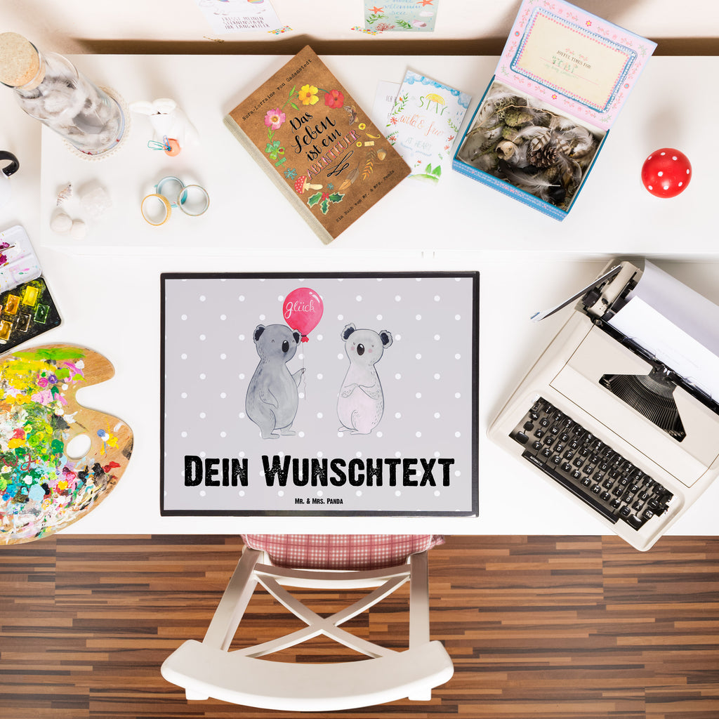 Personalisierte Schreibtischunterlage Koala Luftballon Personalisierte Schreibunterlage, Personalisierte Schreibtischauflage, Personalisierte Schreibtisch Unterlagen, Schreibunterlage mit Namen, Schreibtischauflage mit Namen, Schreibtisch Unterlagen mit Namen, Selbst gestalten, Namensaufdruck, Namenspersonalisierung, Koala, Koalabär, Luftballon, Party, Geburtstag, Geschenk