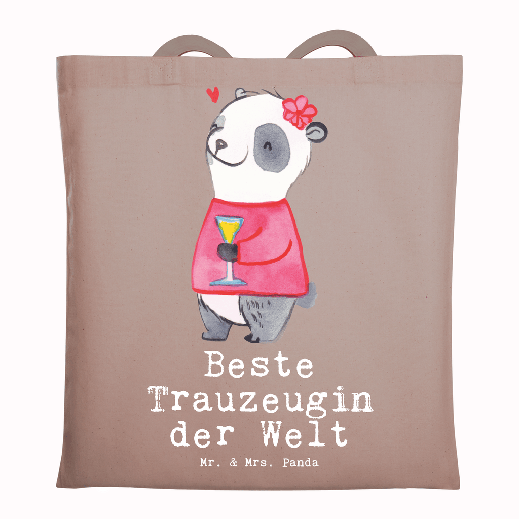 Tragetasche Panda Beste Trauzeugin der Welt Beuteltasche, Beutel, Einkaufstasche, Jutebeutel, Stoffbeutel, Tasche, Shopper, Umhängetasche, Strandtasche, Schultertasche, Stofftasche, Tragetasche, Badetasche, Jutetasche, Einkaufstüte, Laptoptasche, für, Dankeschön, Geschenk, Schenken, Geburtstag, Geburtstagsgeschenk, Geschenkidee, Danke, Bedanken, Mitbringsel, Freude machen, Geschenktipp, Trauzeugin, Trauhzeugin, Freundin, Hochzeit, Heirat, JGA, Trauung, Kirche, Standesamt, Braut