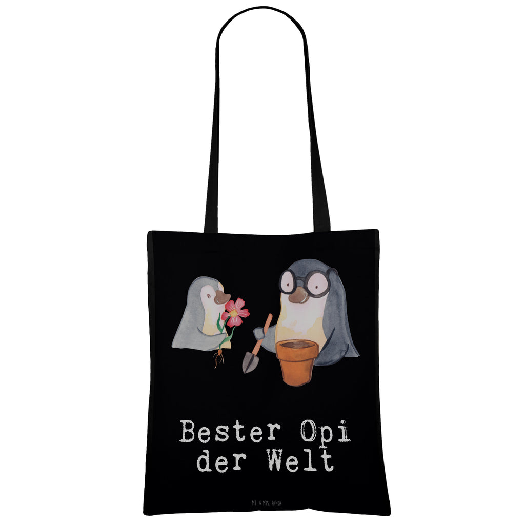 Tragetasche Pinguin Bester Opi der Welt Beuteltasche, Beutel, Einkaufstasche, Jutebeutel, Stoffbeutel, Tasche, Shopper, Umhängetasche, Strandtasche, Schultertasche, Stofftasche, Tragetasche, Badetasche, Jutetasche, Einkaufstüte, Laptoptasche, für, Dankeschön, Geschenk, Schenken, Geburtstag, Geburtstagsgeschenk, Geschenkidee, Danke, Bedanken, Mitbringsel, Freude machen, Geschenktipp, Großvater, Grossvater, Opa, Opi. Großpapa, Großeltern, Nichte, Neffe, Kleinigkeit, Oppa, Oppi, Bester