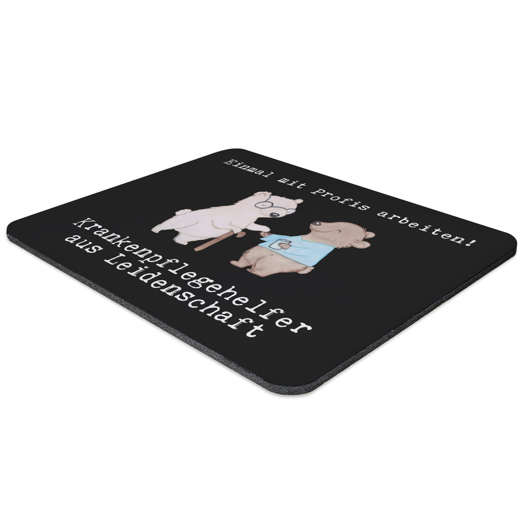 Mauspad Krankenpflegehelfer aus Leidenschaft Mousepad, Computer zubehör, Büroausstattung, PC Zubehör, Arbeitszimmer, Mauspad, Einzigartiges Mauspad, Designer Mauspad, Mausunterlage, Mauspad Büro, Beruf, Ausbildung, Jubiläum, Abschied, Rente, Kollege, Kollegin, Geschenk, Schenken, Arbeitskollege, Mitarbeiter, Firma, Danke, Dankeschön, Krankenpflegehelfer, Pflegehelfer, Pflegekraft