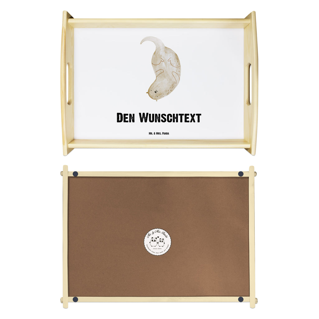 Personalisiertes Serviertablett Otter kopfüber Personalisiertes Serviertablett, Personalisiertes Tablett, Personalisiertes Holztablett, Personalisiertes Küchentablett, Personalisiertes Dekotablett, Personalisiertes Frühstückstablett, Serviertablett mit Namen, Tablett mit Namen, Otter, Fischotter, Seeotter, Otter Seeotter See Otter