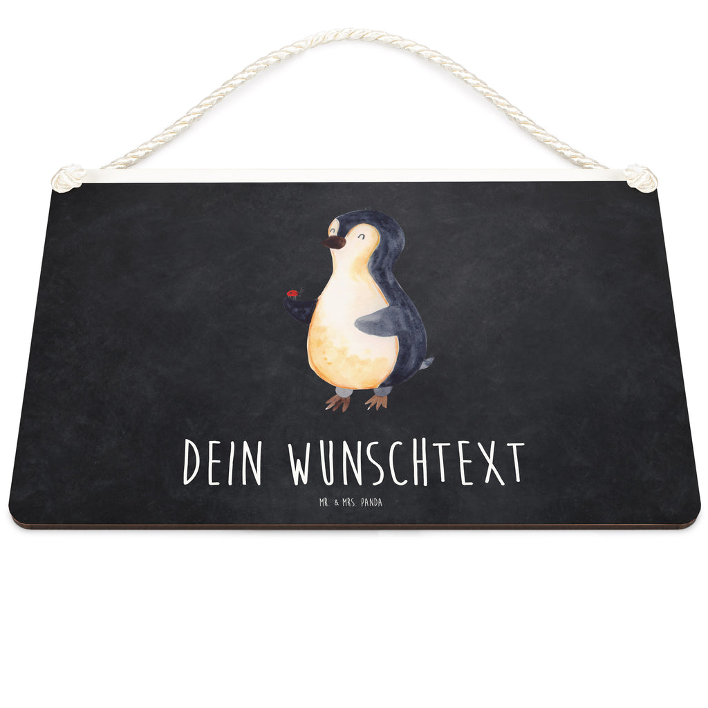 Personalisiertes Deko Schild Pinguin Marienkäfer Dekoschild, Deko Schild, Schild, Tür Schild, Türschild, Holzschild, Wandschild, Wanddeko, Pinguin, Pinguine, Marienkäfer, Liebe, Wunder, Glück, Freude, Lebensfreude