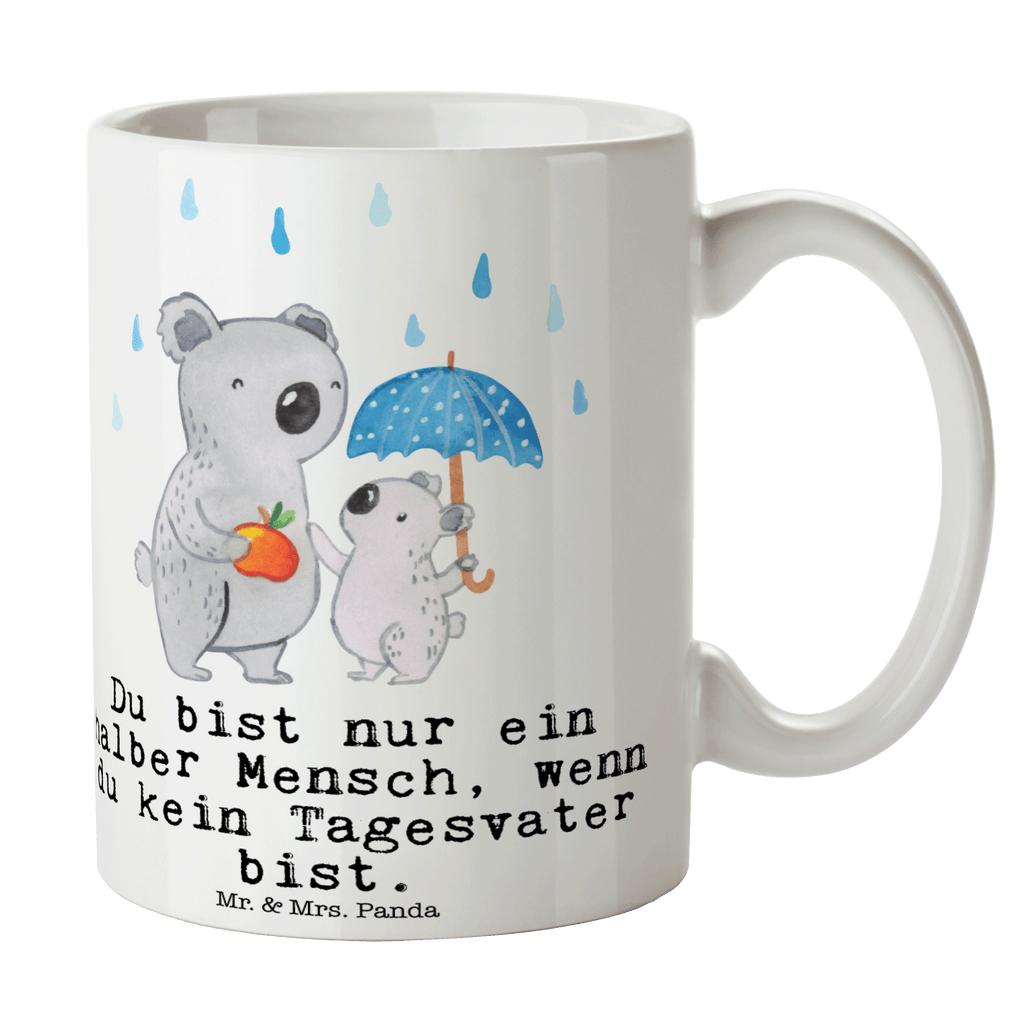 Tasse Tagesvater mit Herz Tasse, Kaffeetasse, Teetasse, Becher, Kaffeebecher, Teebecher, Keramiktasse, Porzellantasse, Büro Tasse, Geschenk Tasse, Tasse Sprüche, Tasse Motive, Kaffeetassen, Tasse bedrucken, Designer Tasse, Cappuccino Tassen, Schöne Teetassen, Beruf, Ausbildung, Jubiläum, Abschied, Rente, Kollege, Kollegin, Geschenk, Schenken, Arbeitskollege, Mitarbeiter, Firma, Danke, Dankeschön