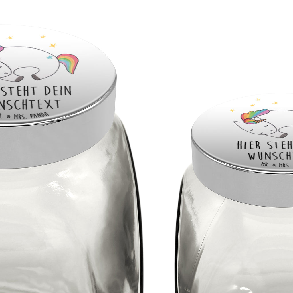 Personalisiertes Bonbonglas Einhorn Nacht Vorratsdose, Vorratsbehälter, Süßigkeitenglas, Süßigkeitendose, Kaffeedose, Müslidose, Teedose, Keksbehälter, Keksedose, Glasdose, Glasbälter, Vorratsglas, Küchenbehälter, Aufbewahrungsdose, Aufbewahungsglas, Gewürzdose, Küchenorganizer, Snackdose, Einhorn, Einhörner, Einhorn Deko, Pegasus, Unicorn, Träume, Traum, unicorn, Realität, Menschen, Geschenk, Ruhe, Freundin