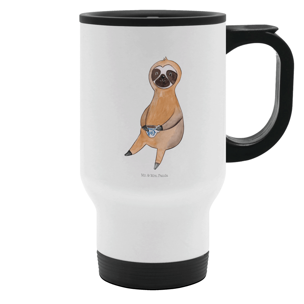 Thermobecher Faultier Kaffee Thermobecher, To Go Becher, Thermotasse, Kaffeebecher, Isolierbecher, Thermobecher To Go, Warmhaltetasse, Edelstahlbecher, Reisebecher, Tasse mit Deckel, Thermobecher für 400 ml, Kaffeetasse zum Mitnehmen, Tasse zum Mitnehmen, Spülmaschinenfest, Faultier, Faultier Geschenk, Faultier Deko, Faultiere, faul, Lieblingstier, Kaffee, erster Kaffee, Morgenmuffel, Frühaufsteher, Kaffeetasse, Genießer, Coffee, Kaffeegetränk