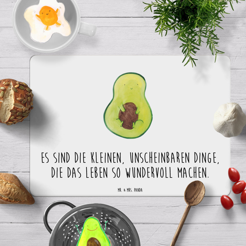 Tischset Avocado mit Kern Tischset, Tischuntersetzer, Platzset, Tischsets abwaschbar, Tischunterlage, Avocado, Veggie, Vegan, Gesund, Avokado, Avocadokern, Kern, Pflanze, Spruch Leben