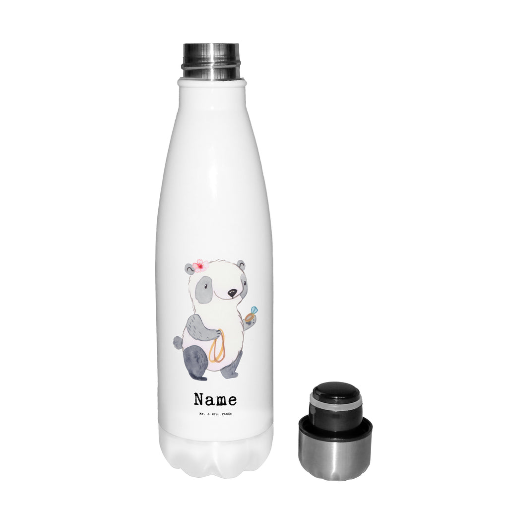 Personalisierte Thermosflasche Juwelierin mit Herz Personalisierte Isolierflasche, Personalisierte Thermoflasche, Personalisierte Trinkflasche, Trinkflasche Mit Namen, Wunschname, Bedrucken, Namensflasche, Beruf, Ausbildung, Jubiläum, Abschied, Rente, Kollege, Kollegin, Geschenk, Schenken, Arbeitskollege, Mitarbeiter, Firma, Danke, Dankeschön, Juwelierin, Goldschmiedin, Schmuckwarenhändlerin, Schmuckgeschäft, Eröffnung