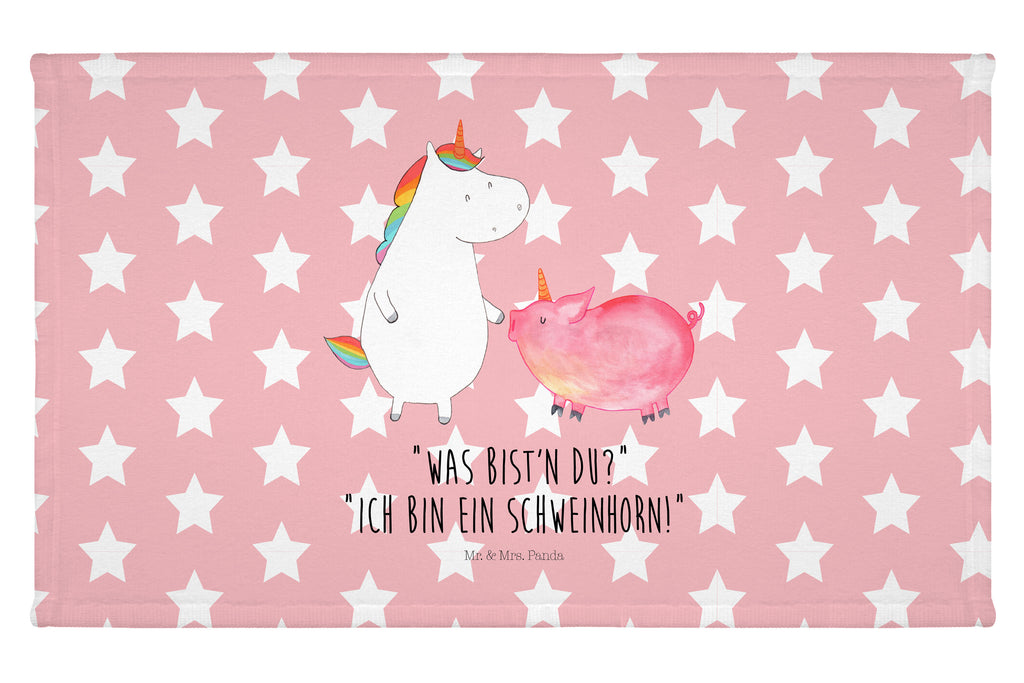 Handtuch Einhorn + Schweinhorn Gästetuch, Reisehandtuch, Sport Handtuch, Frottier, Kinder Handtuch, Einhorn, Einhörner, Einhorn Deko, Pegasus, Unicorn, Freundschaft, Schweinhorn, Schwein, Freundin, Schweinchen