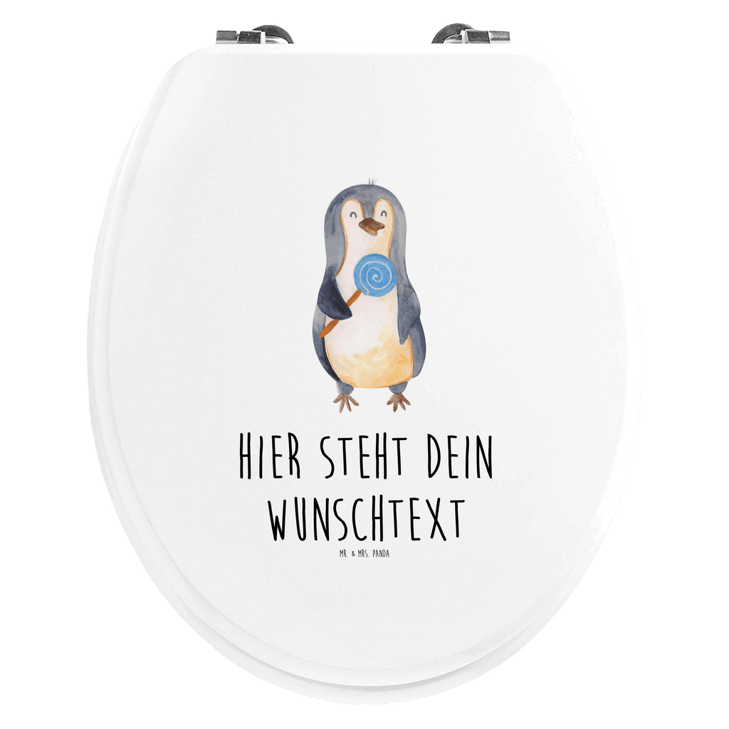 Personalisierter WC Sitz Motiv Pinguin Lolli Personalisierte Klobrille, Personalisierter Klodeckel, Personalisierter Toilettendeckel, Personalisierter WC-Sitz, Toilettendeckel mit Namen, WC Sitz mit Namen, Pinguin, Pinguine, Lolli, Süßigkeiten, Blödsinn, Spruch, Rebell, Gauner, Ganove, Rabauke