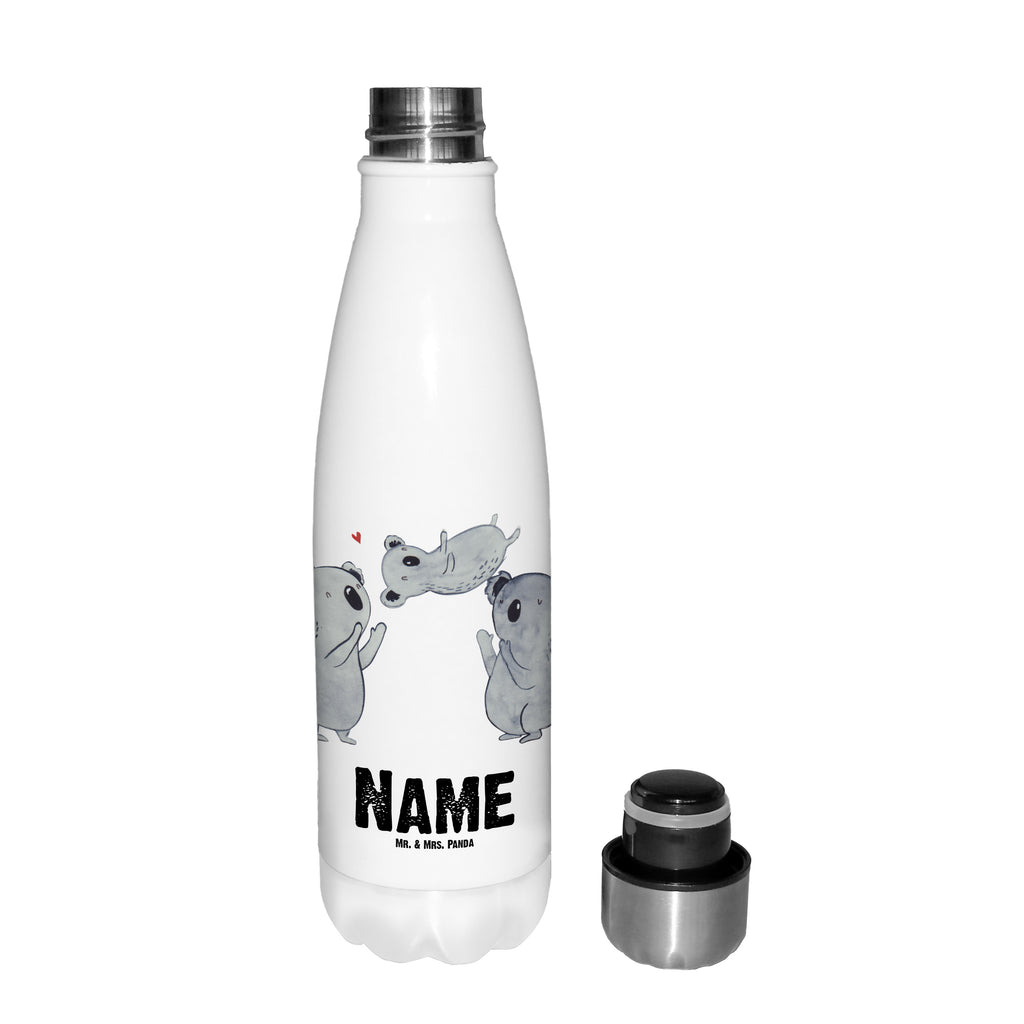 Personalisierte Thermosflasche Koala Feiern Sich Personalisierte Isolierflasche, Personalisierte Thermoflasche, Personalisierte Trinkflasche, Trinkflasche Mit Namen, Wunschname, Bedrucken, Namensflasche, Geburtstag, Geburtstagsgeschenk, Geschenk, Koala, Familie, Kind, Eltern, Herz, Liebe