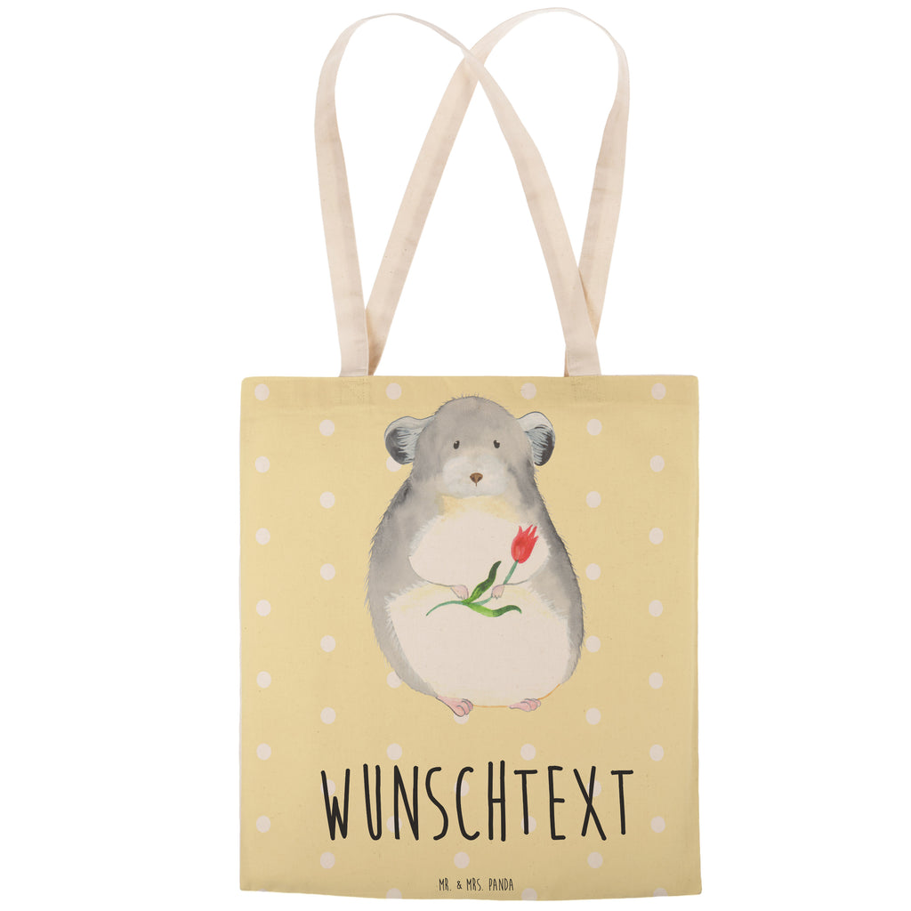 Personalisierte Einkaufstasche Chinchilla mit Blume Personalisierte Tragetasche, Personalisierte Tasche, Personalisierter Beutel, Personalisierte Stofftasche, Personalisierte Baumwolltasche, Personalisierte Umhängetasche, Personalisierter Shopper, Personalisierte Einkaufstasche, Personalisierte Beuteltasche, Tragetasche mit Namen, Tasche mit Namen, Beutel mit Namen, Stofftasche mit Namen, Baumwolltasche mit Namen, Umhängetasche mit Namen, Shopper mit Namen, Einkaufstasche mit Namen, Beuteltasche, Wunschtext, Wunschnamen, Personalisierbar, Personalisierung, Tiermotive, Gute Laune, lustige Sprüche, Tiere, Chinchilla, Chinchillas, Liebeskummer, Kummer, Depressionen, traurig sein, Chaos, Glücklichsein, Büro, Büroalltag