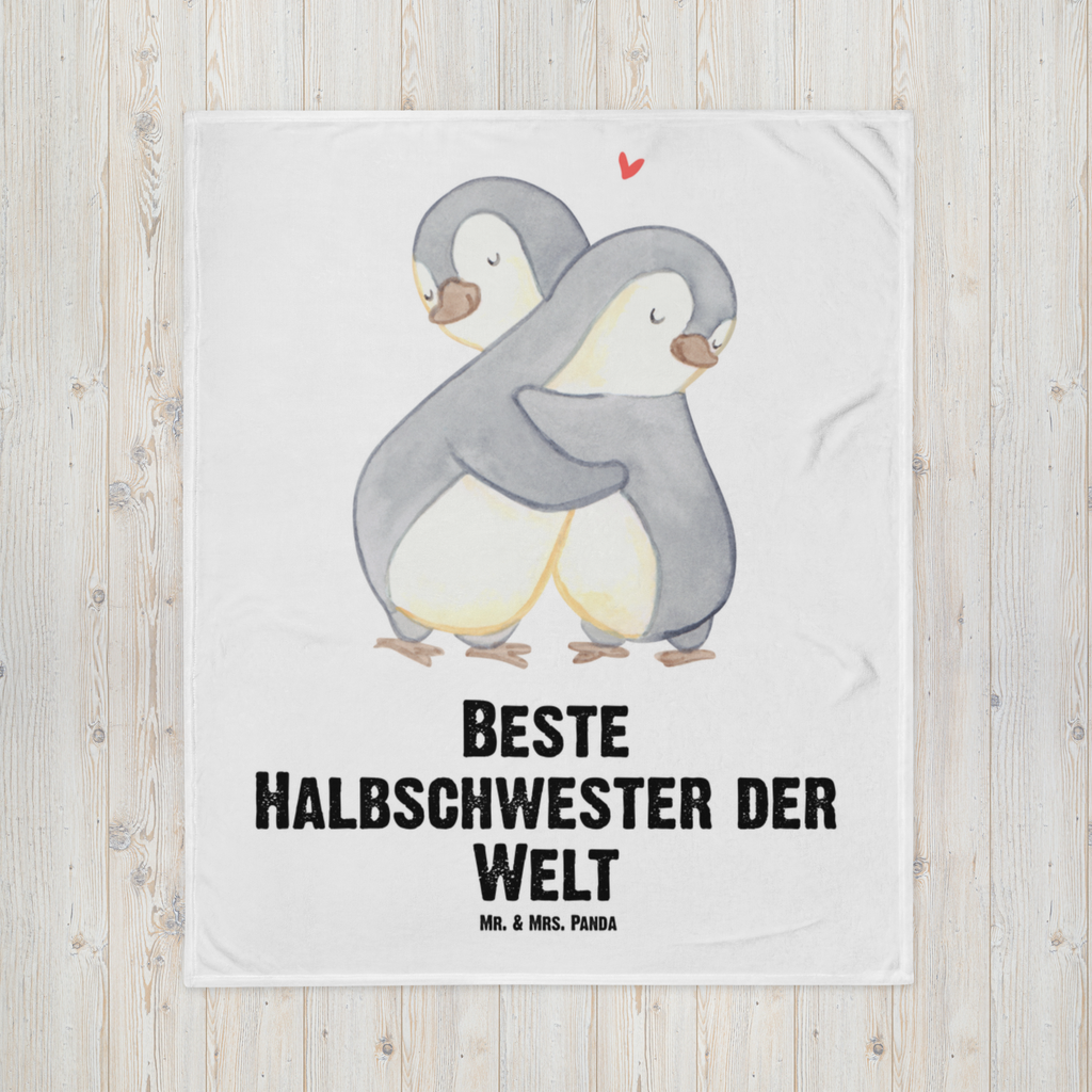 Kuscheldecke Pinguin Beste Halbschwester der Welt Decke, Wohndecke, Tagesdecke, Wolldecke, Sofadecke, für, Dankeschön, Geschenk, Schenken, Geburtstag, Geburtstagsgeschenk, Geschenkidee, Danke, Bedanken, Mitbringsel, Freude machen, Geschenktipp, Halbschwester, Stiefschwester, Stiefgeschwister, Schwestern, Schwester, Geschwister, Schwesterherz, Sister, Familie, Kleinigkeit, Beste, Tochter, Liebe, Kinder