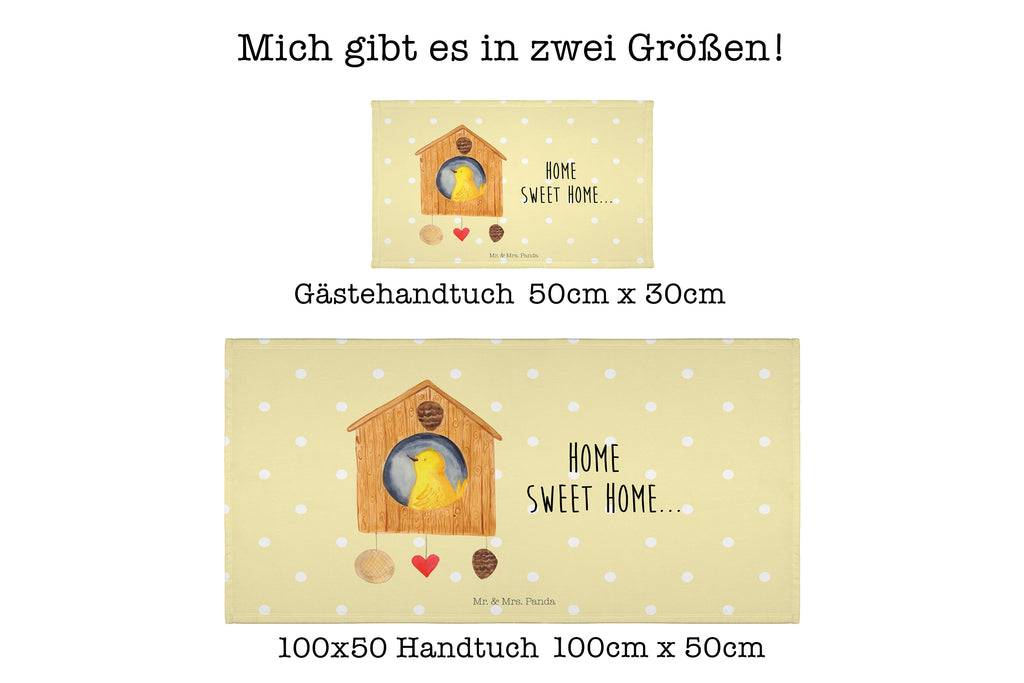 Handtuch Vogelhaus Home Handtuch, Badehandtuch, Badezimmer, Handtücher, groß, Kinder, Baby, Tiermotive, Gute Laune, lustige Sprüche, Tiere, Vogelhaus, Vogel, Home sweet Home, Einzug, Umzug, Geschenk, Einzugsgeschenk, Hausbau, Haus