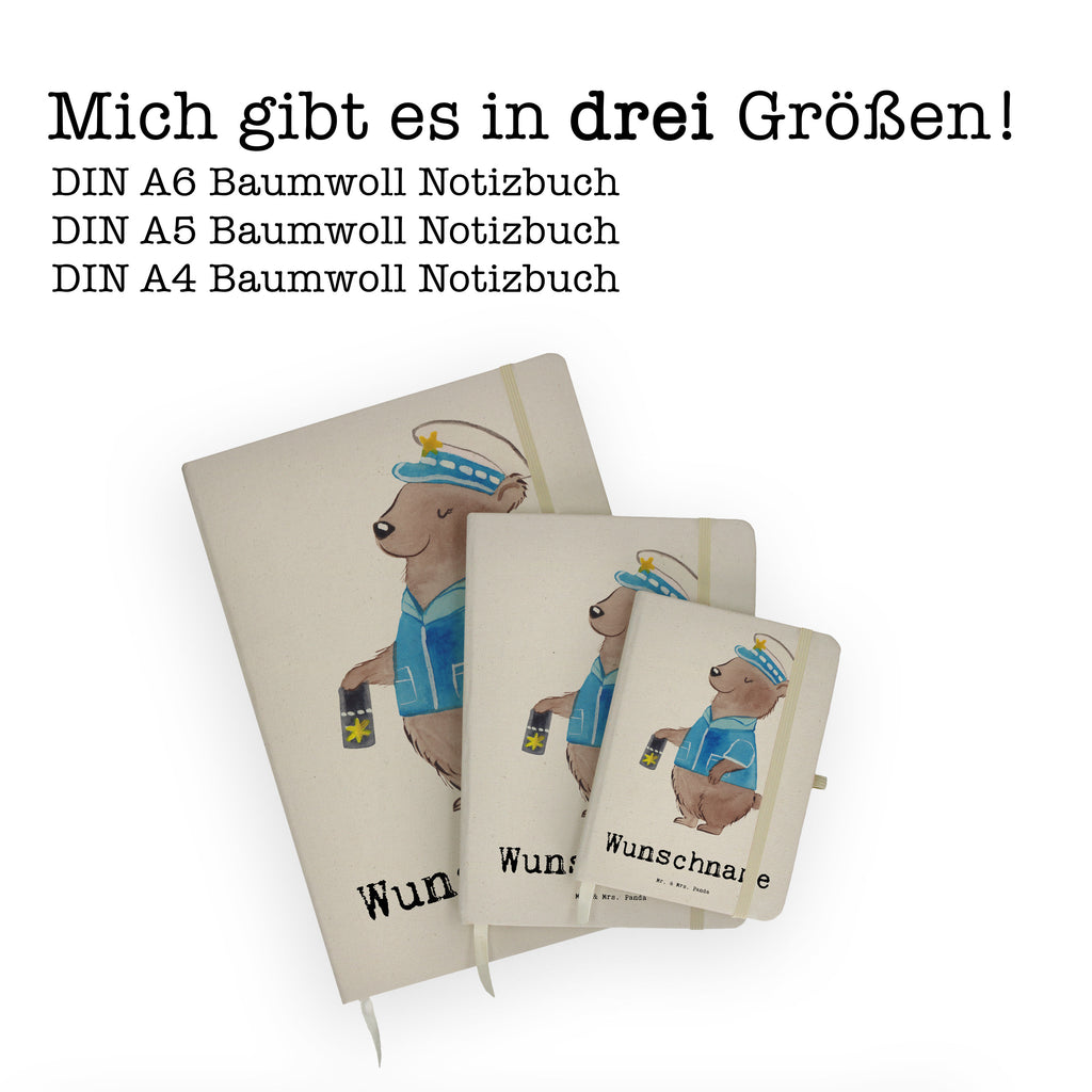 DIN A4 Personalisiertes Notizbuch Polizeivollzugsbeamtin mit Herz Personalisiertes Notizbuch, Notizbuch mit Namen, Notizbuch bedrucken, Personalisierung, Namensbuch, Namen, Beruf, Ausbildung, Jubiläum, Abschied, Rente, Kollege, Kollegin, Geschenk, Schenken, Arbeitskollege, Mitarbeiter, Firma, Danke, Dankeschön, Polizeivollzugsbeamte, Polizistin, Polizei