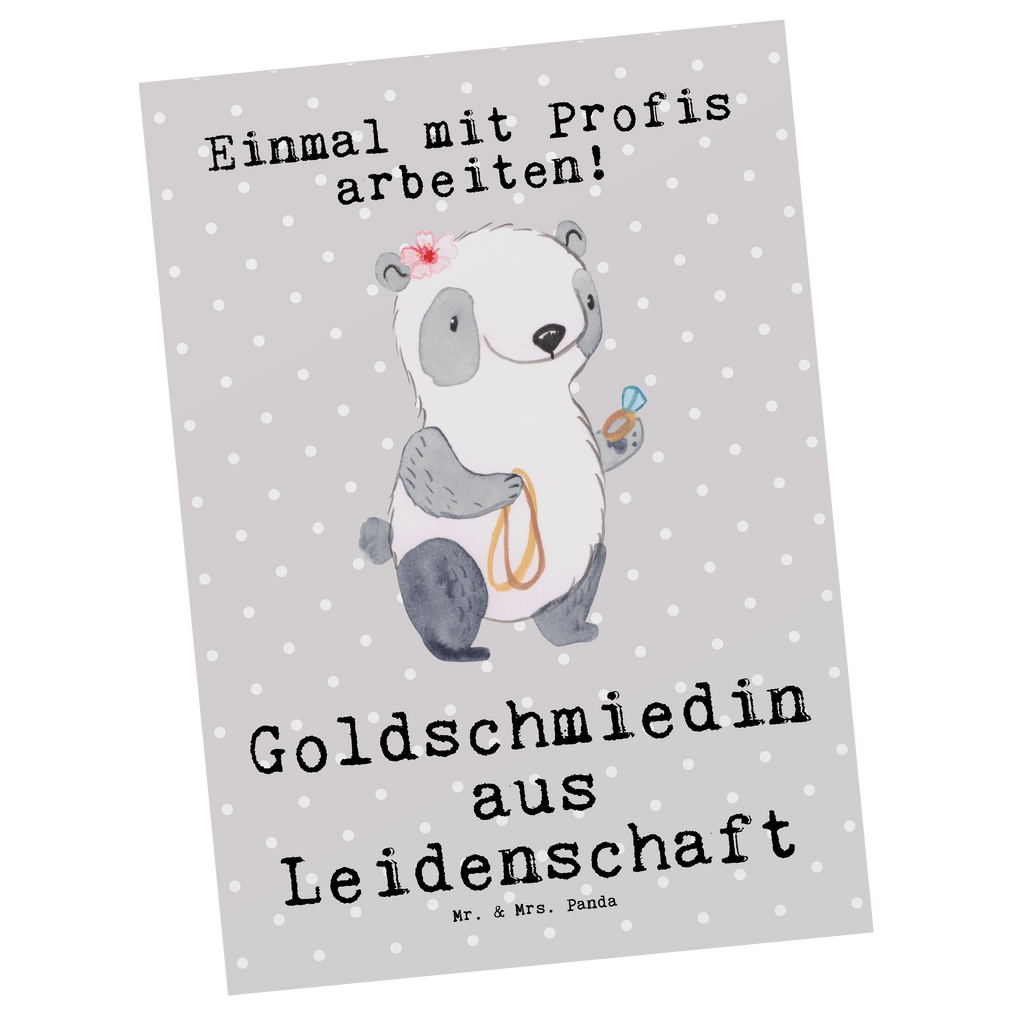 Postkarte Goldschmiedin aus Leidenschaft Postkarte, Karte, Geschenkkarte, Grußkarte, Einladung, Ansichtskarte, Geburtstagskarte, Einladungskarte, Dankeskarte, Ansichtskarten, Einladung Geburtstag, Einladungskarten Geburtstag, Beruf, Ausbildung, Jubiläum, Abschied, Rente, Kollege, Kollegin, Geschenk, Schenken, Arbeitskollege, Mitarbeiter, Firma, Danke, Dankeschön, Juwelierin, Goldschmiedin, Schmiedin, Schmuckwarenhändlerin, Schmuckgeschäft, Eröffnung