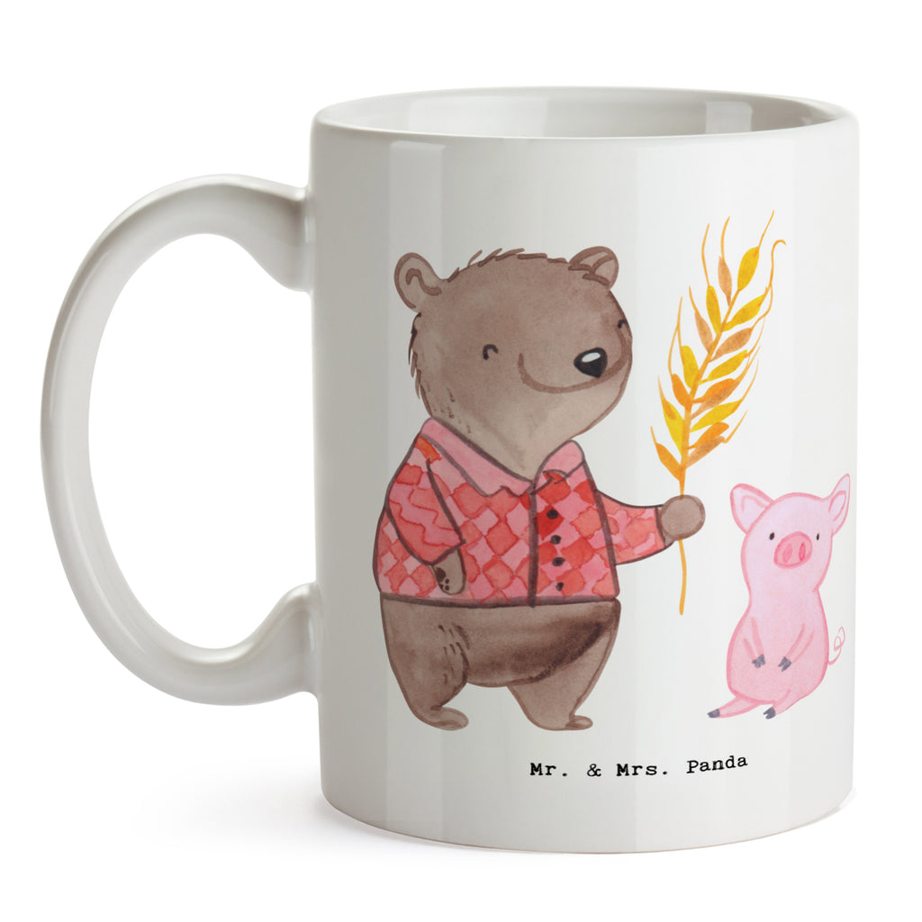 Tasse Bauer mit Herz Tasse, Kaffeetasse, Teetasse, Becher, Kaffeebecher, Teebecher, Keramiktasse, Porzellantasse, Büro Tasse, Geschenk Tasse, Tasse Sprüche, Tasse Motive, Kaffeetassen, Tasse bedrucken, Designer Tasse, Cappuccino Tassen, Schöne Teetassen, Beruf, Ausbildung, Jubiläum, Abschied, Rente, Kollege, Kollegin, Geschenk, Schenken, Arbeitskollege, Mitarbeiter, Firma, Danke, Dankeschön, Landwirt; Bauer, Tierwirt, Agronom, Farmer, Bauernhof