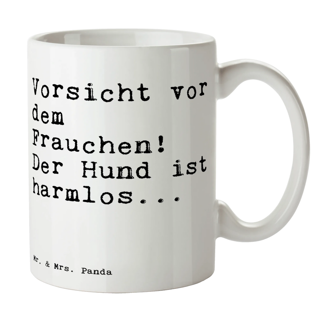 Tasse Sprüche und Zitate Vorsicht vor dem Frauchen! Der Hund ist harmlos... Tasse, Kaffeetasse, Teetasse, Becher, Kaffeebecher, Teebecher, Keramiktasse, Porzellantasse, Büro Tasse, Geschenk Tasse, Tasse Sprüche, Tasse Motive, Kaffeetassen, Tasse bedrucken, Designer Tasse, Cappuccino Tassen, Schöne Teetassen, Spruch, Sprüche, lustige Sprüche, Weisheiten, Zitate, Spruch Geschenke, Spruch Sprüche Weisheiten Zitate Lustig Weisheit Worte