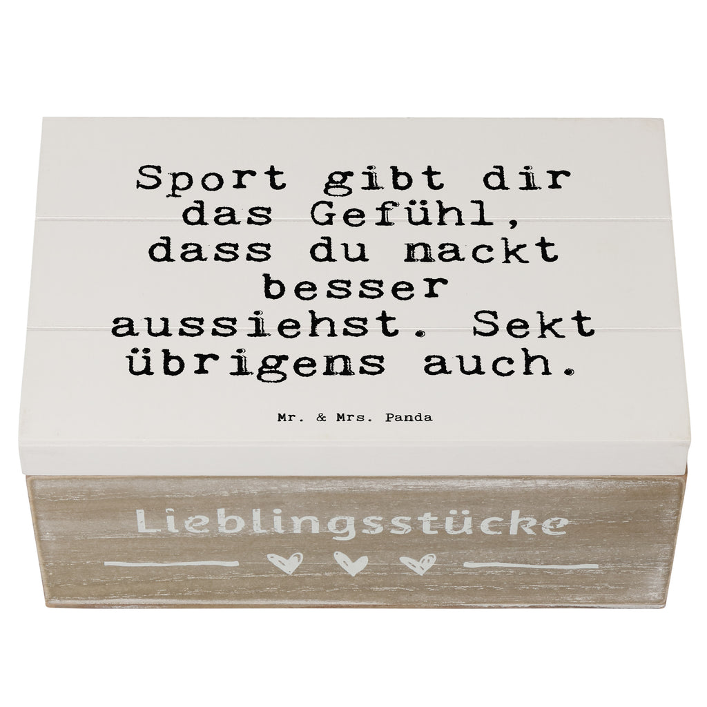 Holzkiste Sprüche und Zitate Sport gibt dir das Gefühl, dass du nackt besser aussiehst. Sekt übrigens auch. Holzkiste, Kiste, Schatzkiste, Truhe, Schatulle, XXL, Erinnerungsbox, Erinnerungskiste, Dekokiste, Aufbewahrungsbox, Geschenkbox, Geschenkdose, Spruch, Sprüche, lustige Sprüche, Weisheiten, Zitate, Spruch Geschenke, Spruch Sprüche Weisheiten Zitate Lustig Weisheit Worte