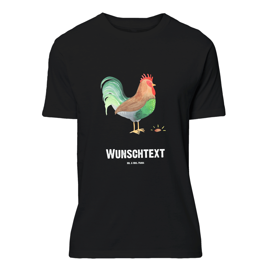 Personalisiertes T-Shirt Hahn mit Korn T-Shirt Personalisiert, T-Shirt mit Namen, T-Shirt mit Aufruck, Männer, Frauen, Wunschtext, Bedrucken, Bauernhof, Hoftiere, Landwirt, Landwirtin, Hahn, Korn, Henne, Eier, Natur