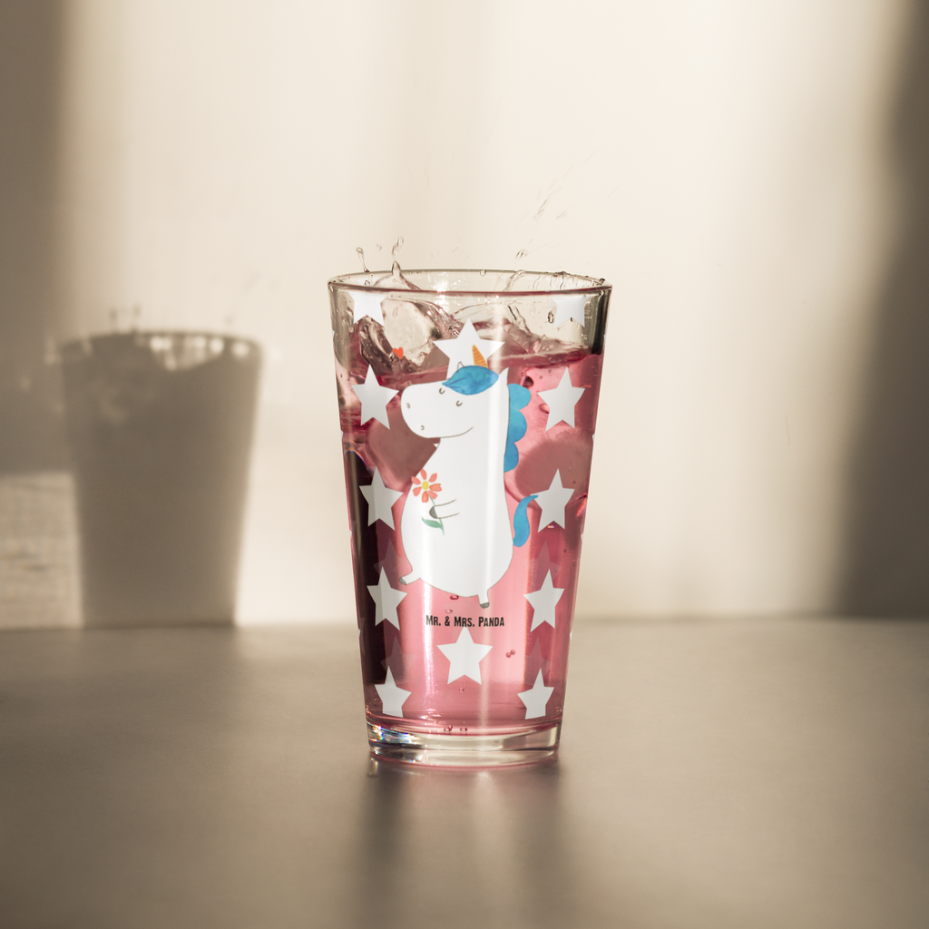 Premium Trinkglas Einhorn Spaziergang Trinkglas, Glas, Pint Glas, Bierglas, Cocktail Glas, Wasserglas, Einhorn, Einhörner, Einhorn Deko, Pegasus, Unicorn, Glitzer, Blumen, Spaziergang, Motivation, Gute Laune, Freude, Freundin, Mutter, Schwester